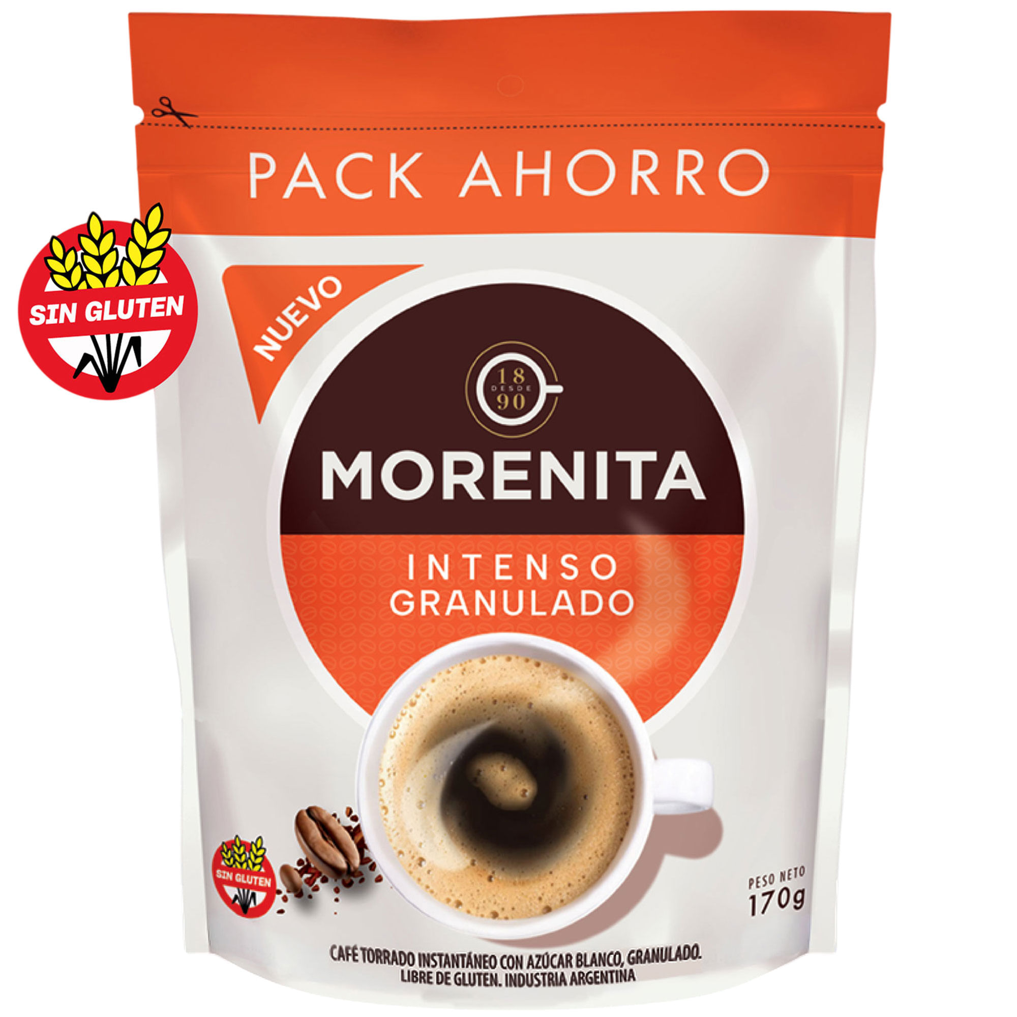Café instantáneo intenso Morenita dp 170 grs