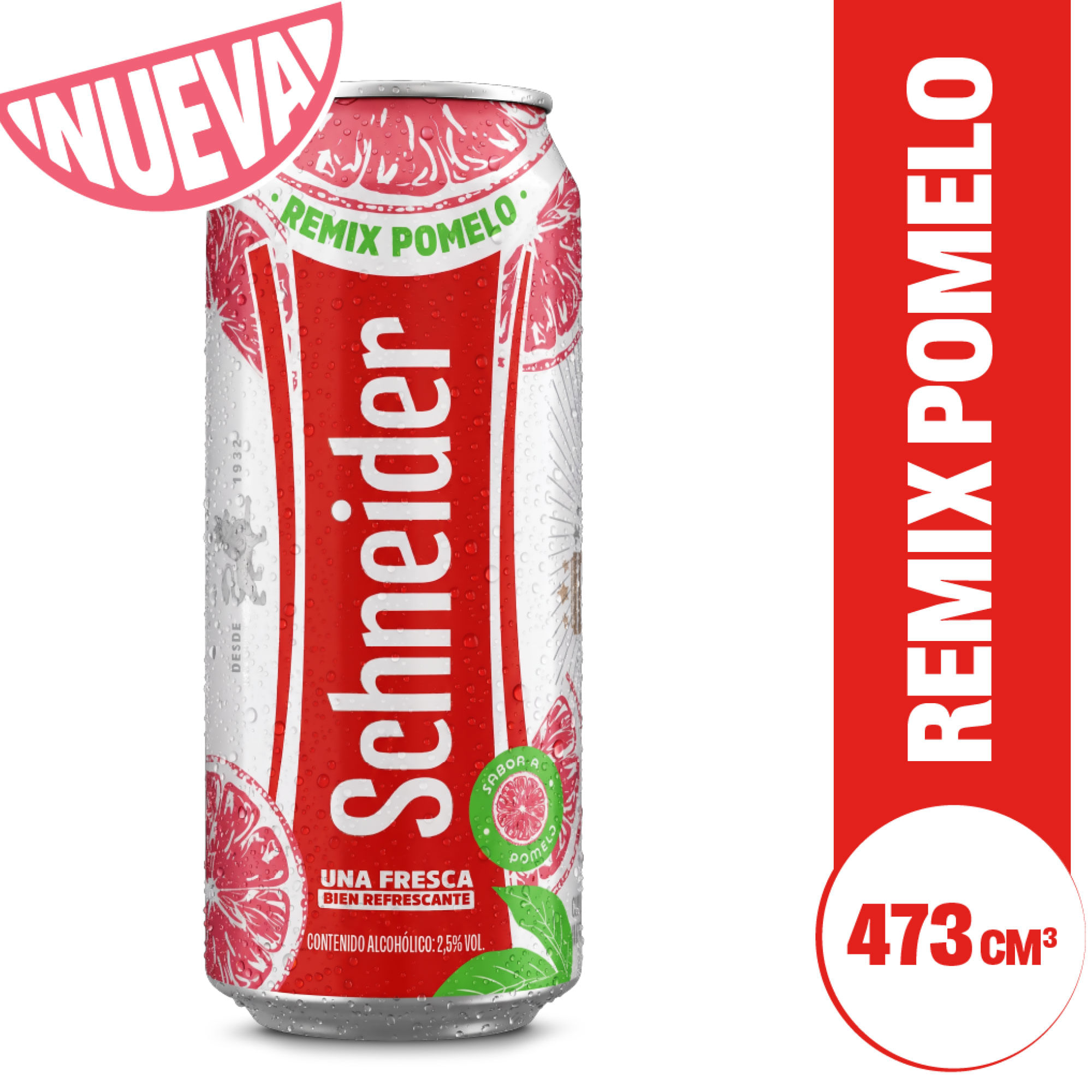 Cerveza blanca Schneider Pomelo Remix lata 473 ml