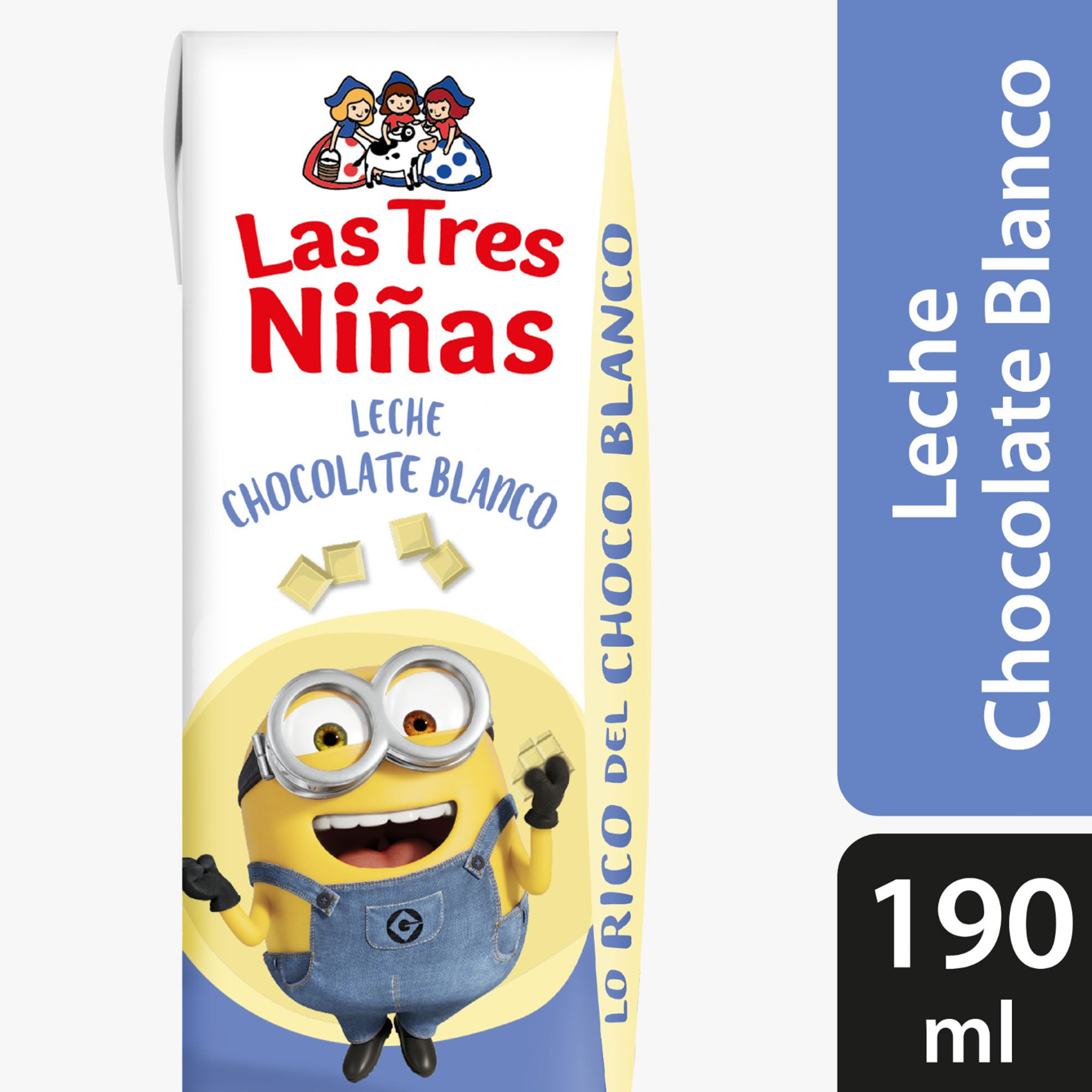 Leche chocolatada blanca UAT Las 3 Niñas 190 ml