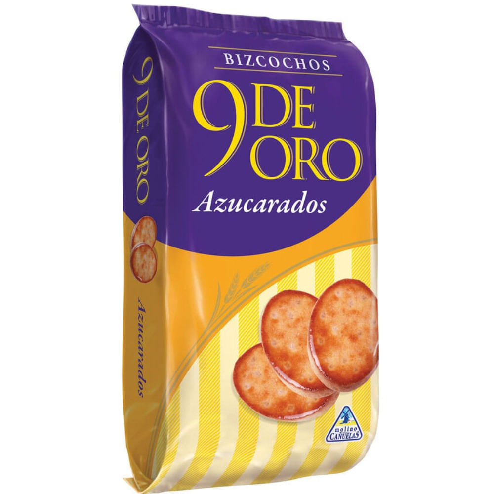 Bizcochos 9 de Oro azúcarados 210 g.