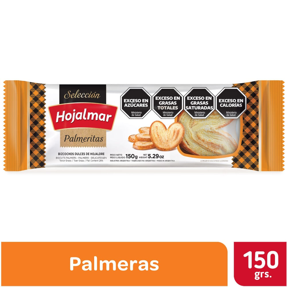 Bizcochos de hojaldre Hojalmar azucarados 150 g.