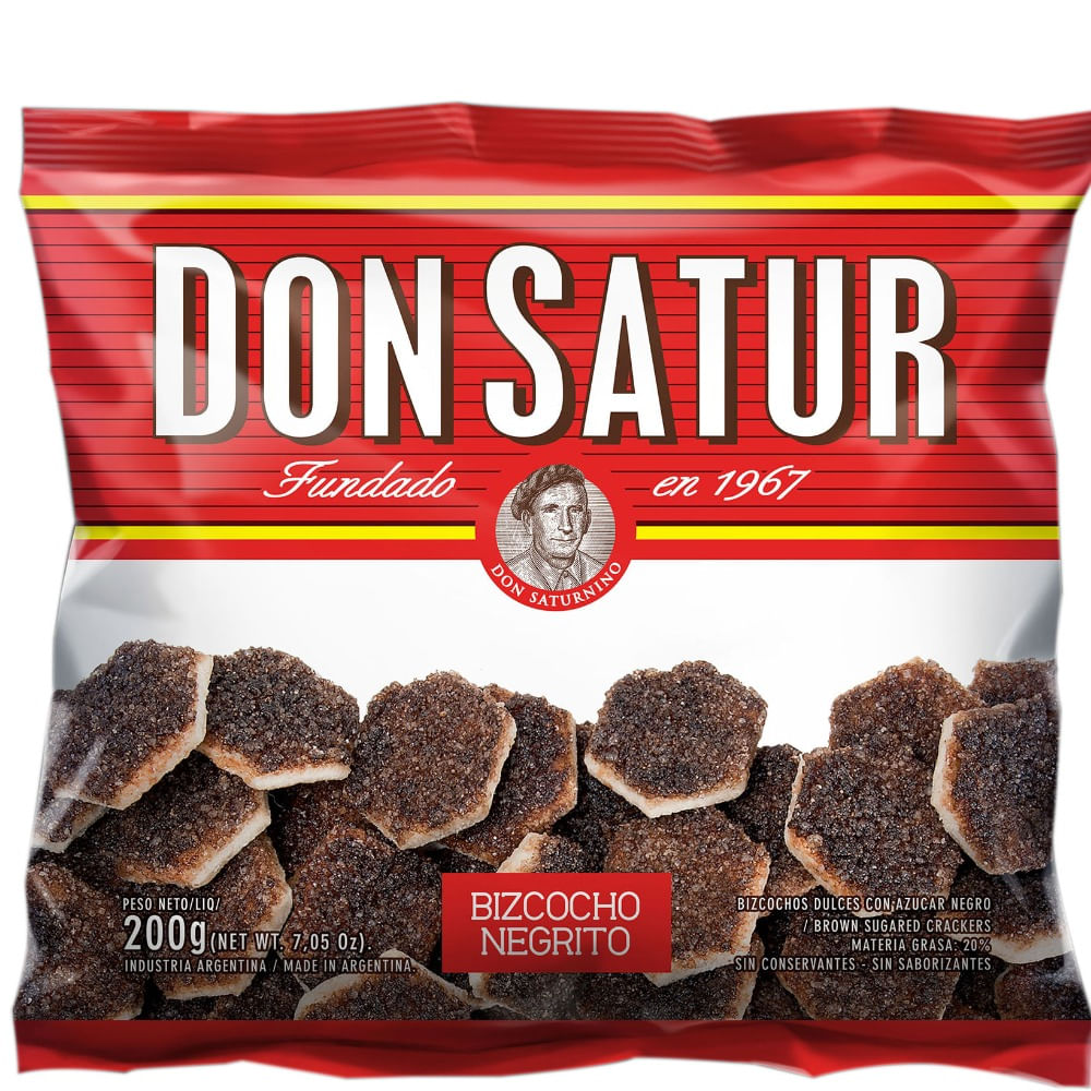 Bizcochos Don Satur negritos 200 g.