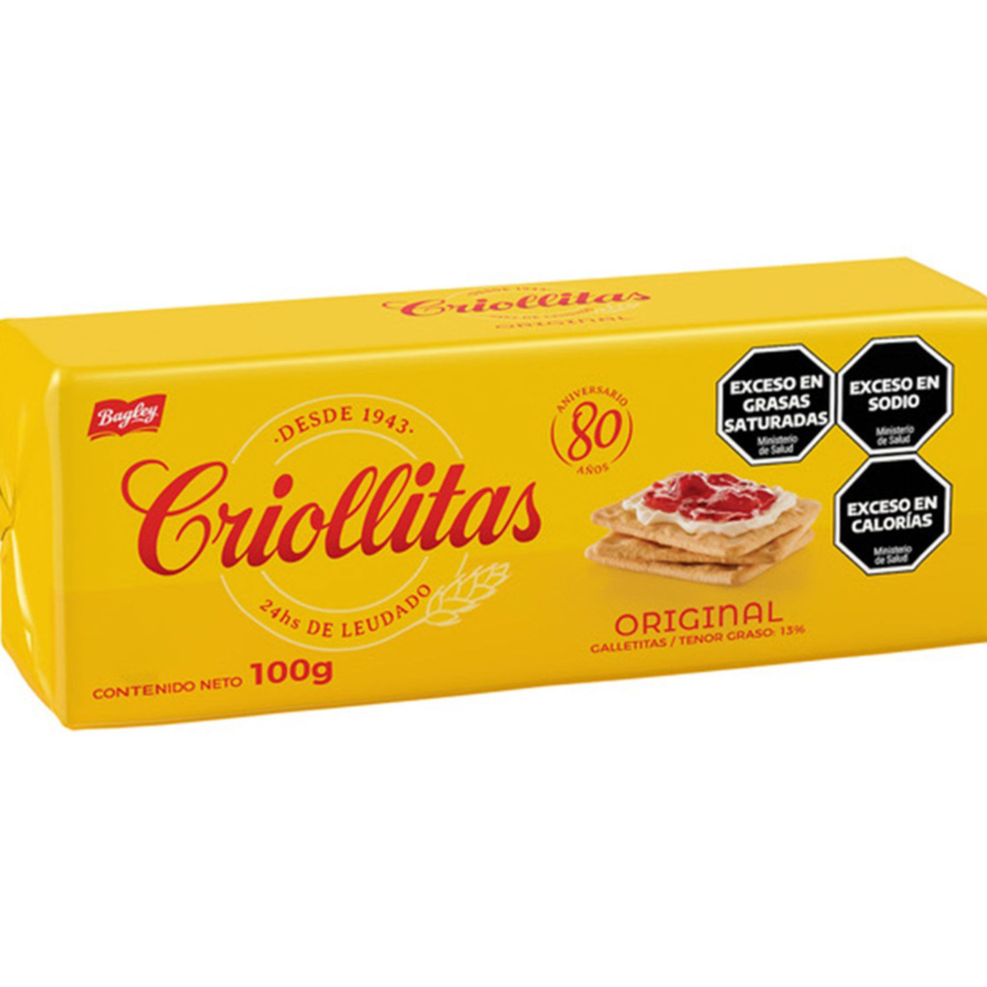 Galletitas crackers Criollitas 100 g.