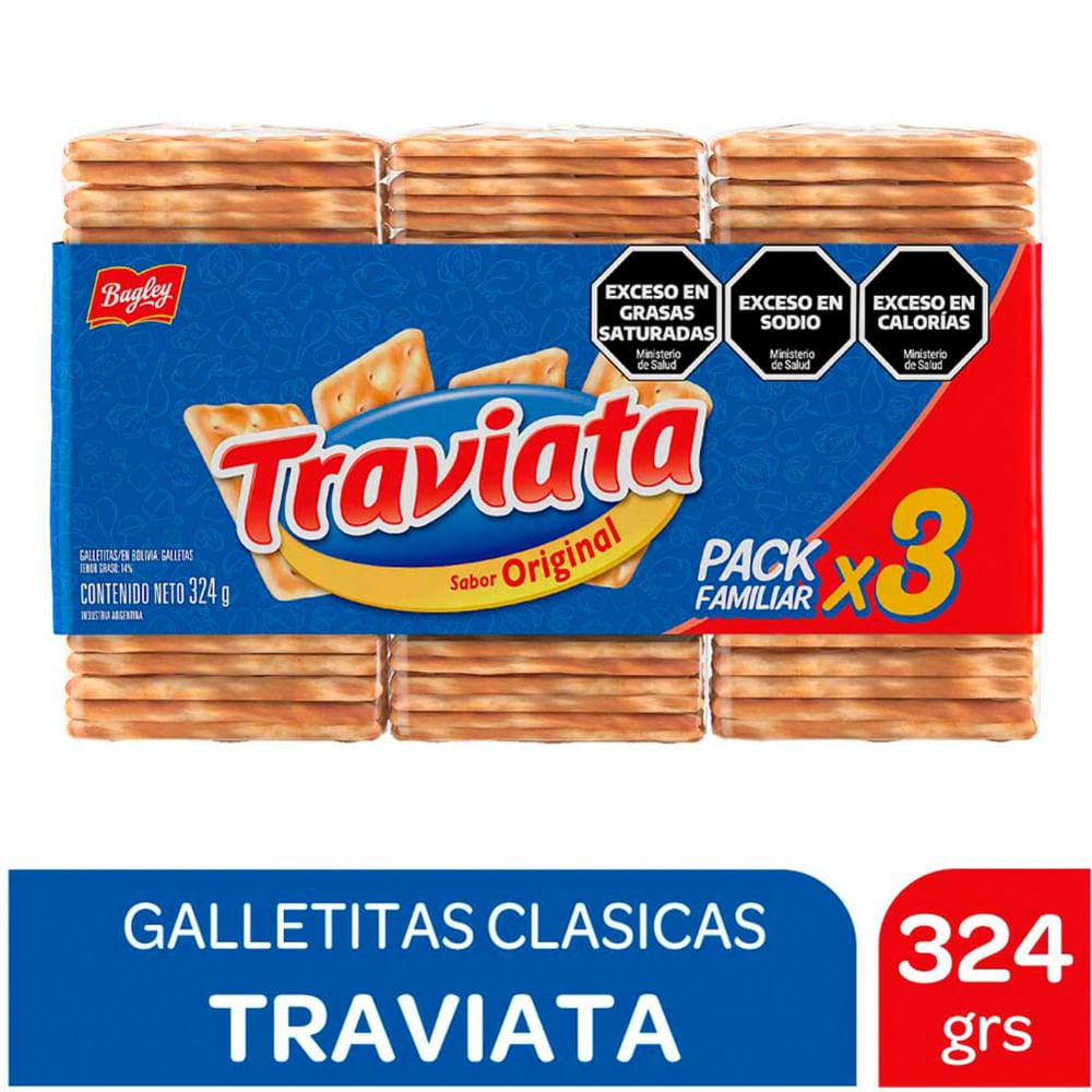 Galletitas sandwich Traviata x3 324 grs