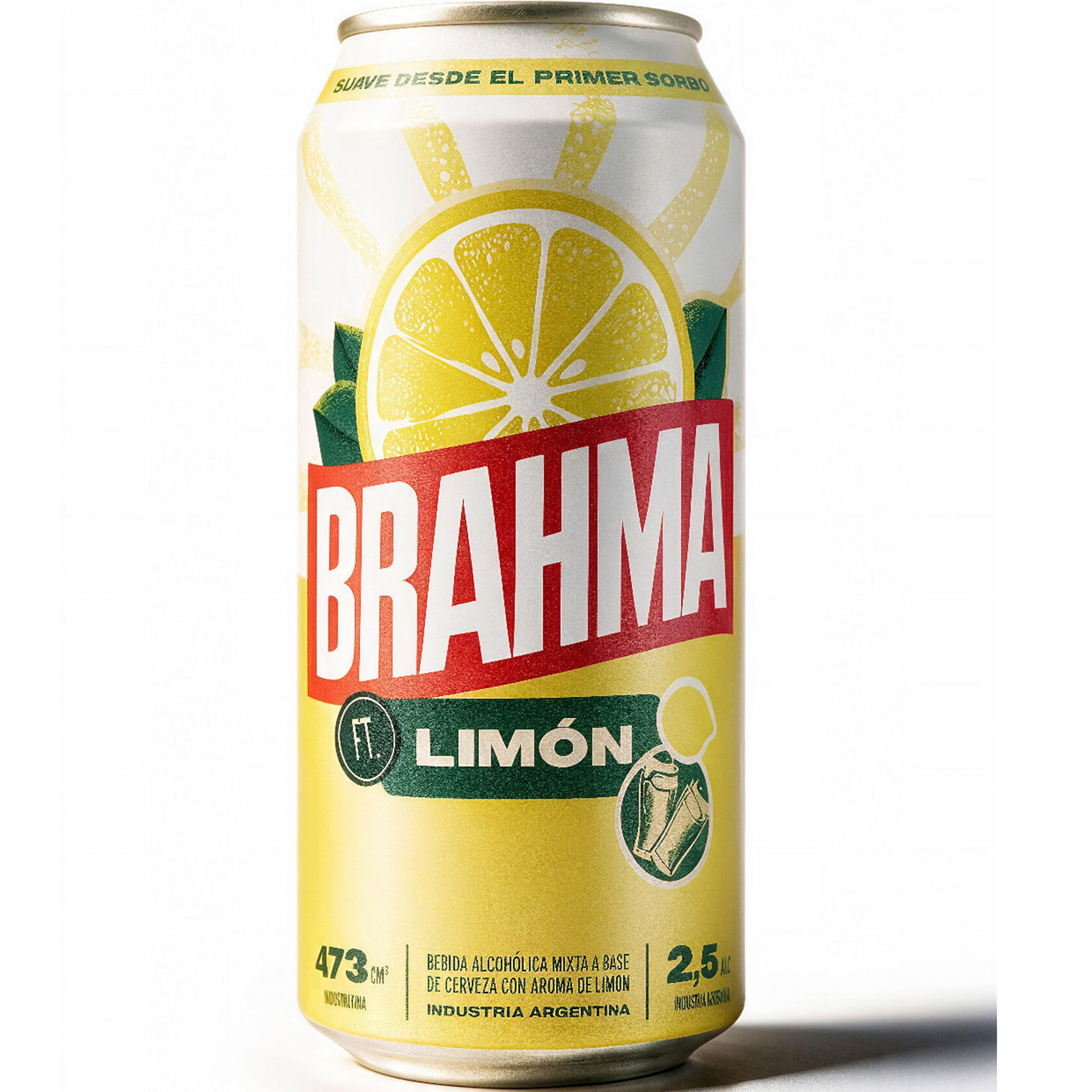 Cerveza Brahma Limón lata 473 ml