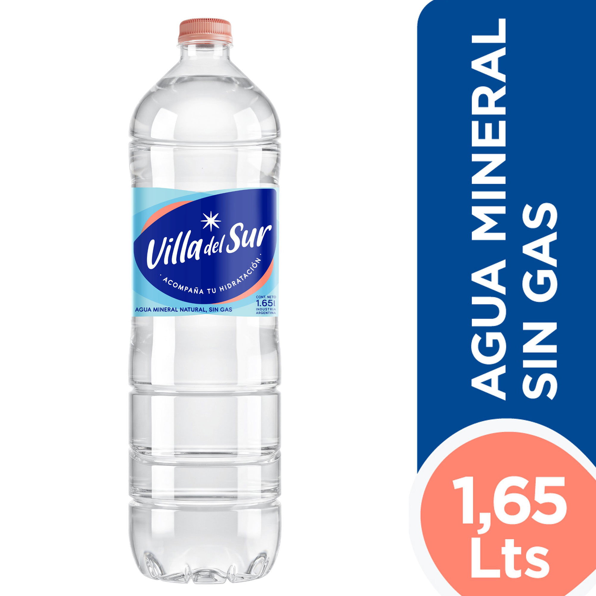Agua mineral sin gas Villa del Sur 1,65 lts