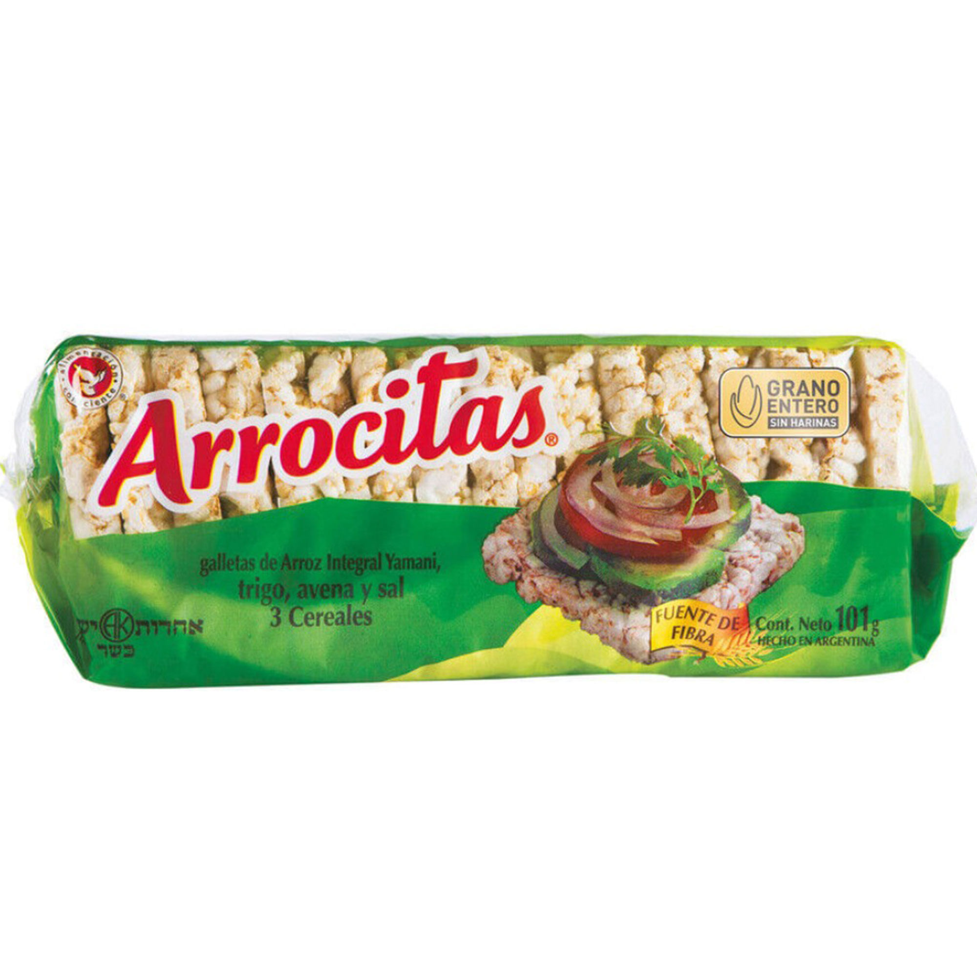 Galletas de arroz Arrocitas 3 cereales 101 g.