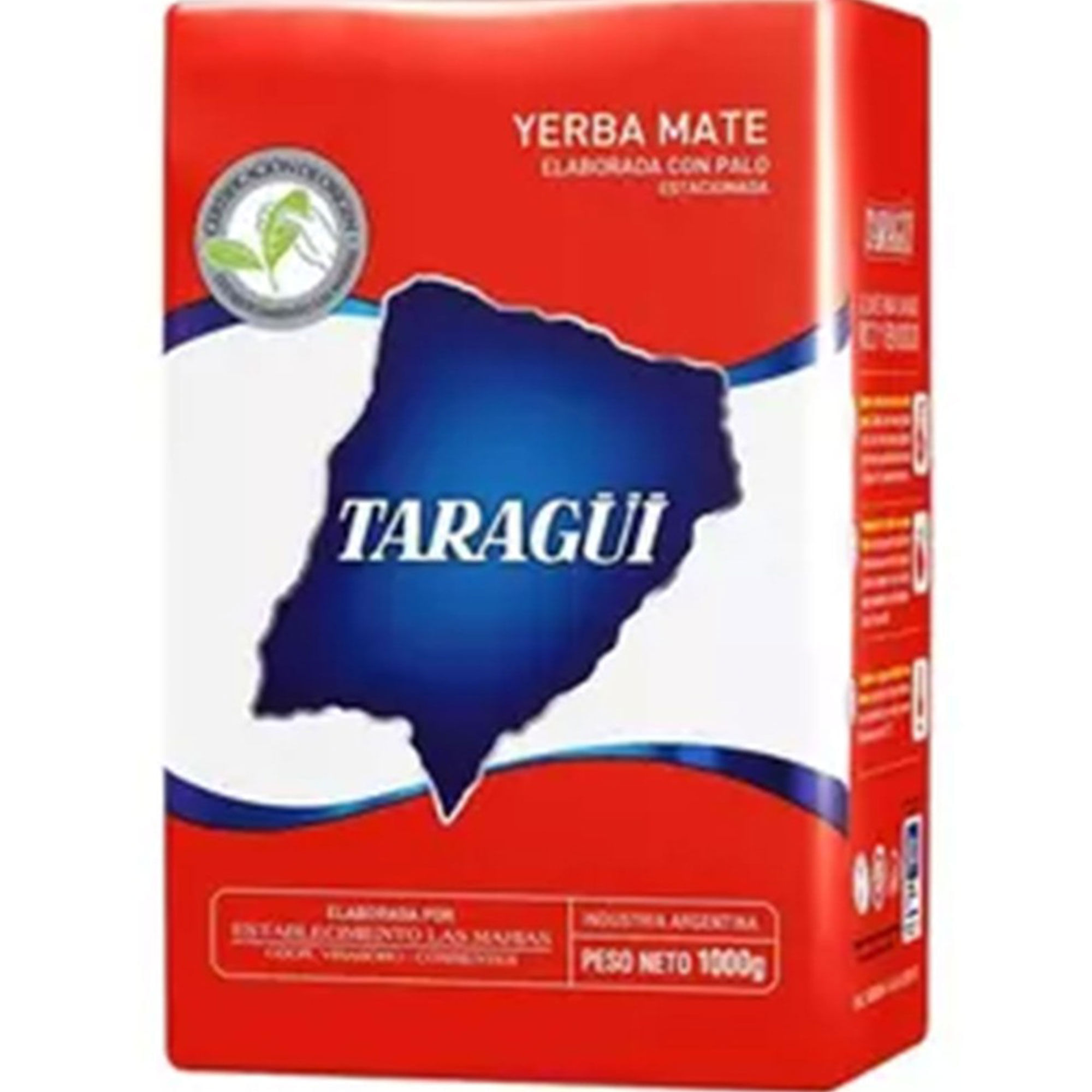 Yerba mate Taragüi con palo origen controlado 1 kg.