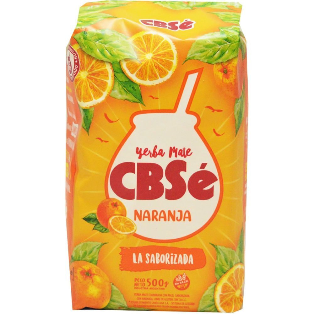 Yerba mate Cbsé naranja 500 g.
