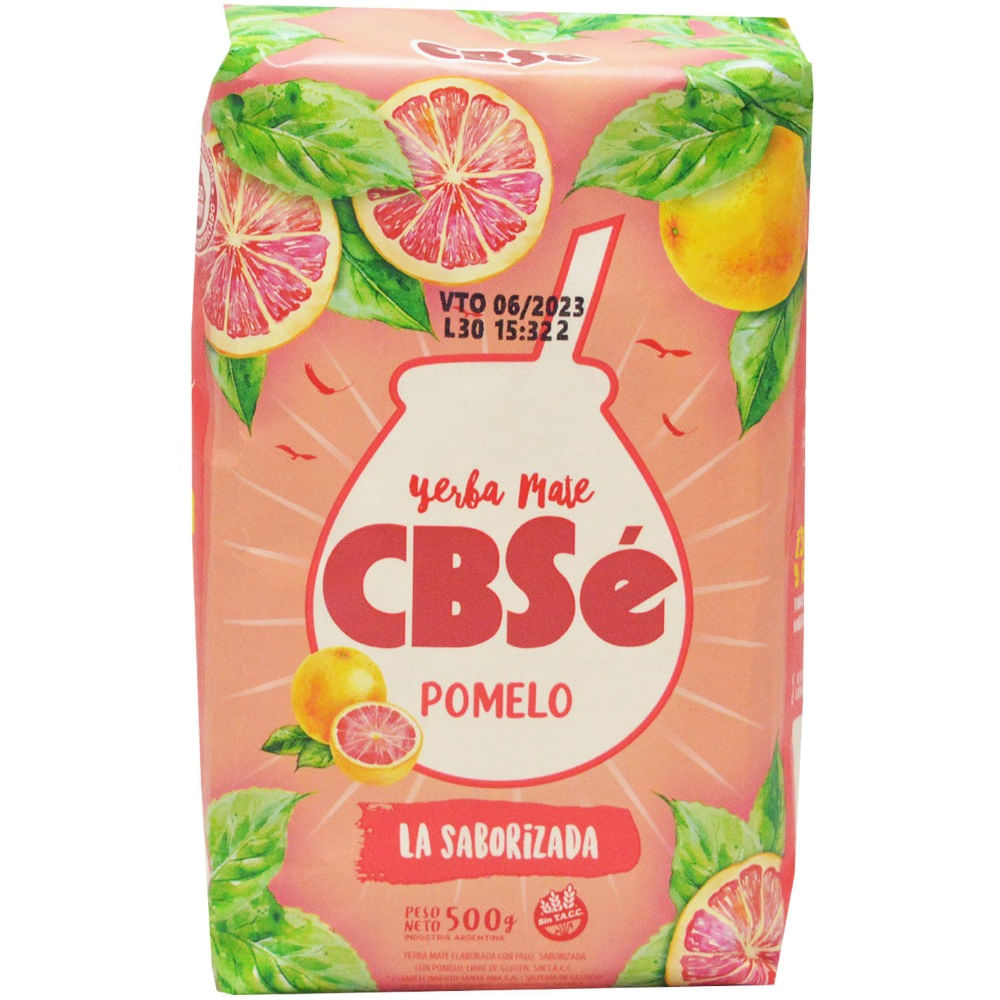 Yerba mate Cbsé pomelo 500 g.