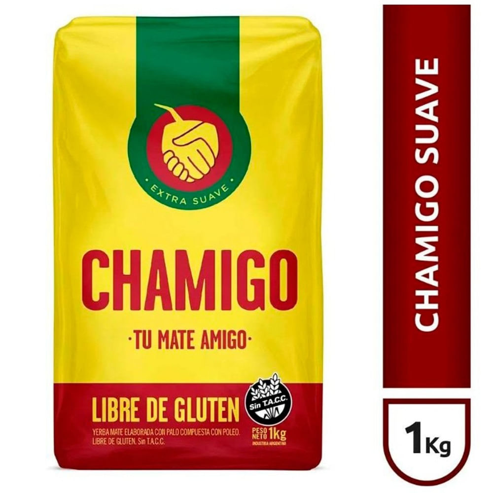 Yerba mate Chamigo con palo sin tacc 1 kg.