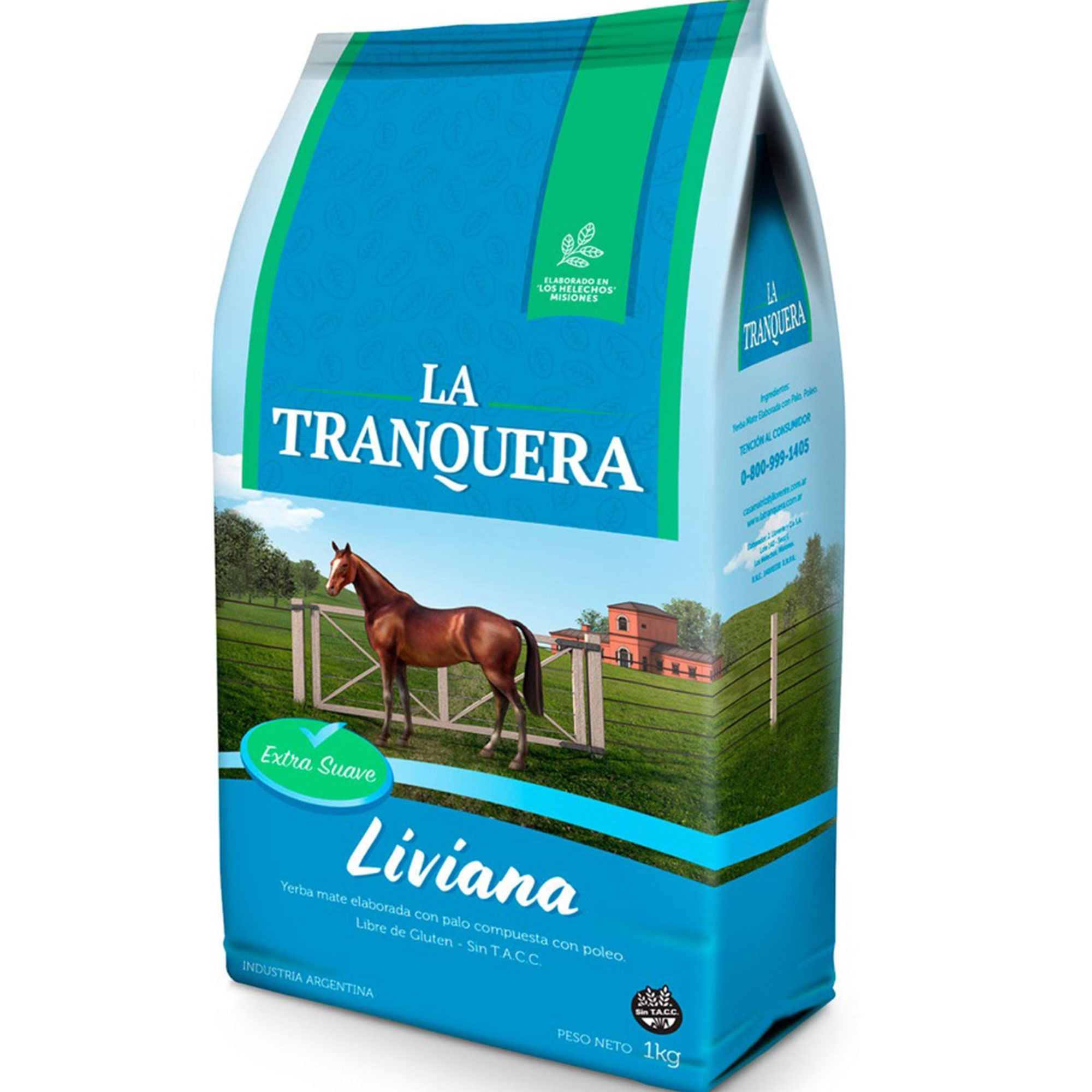 Yerba mate La tranquera liviana 1 kg