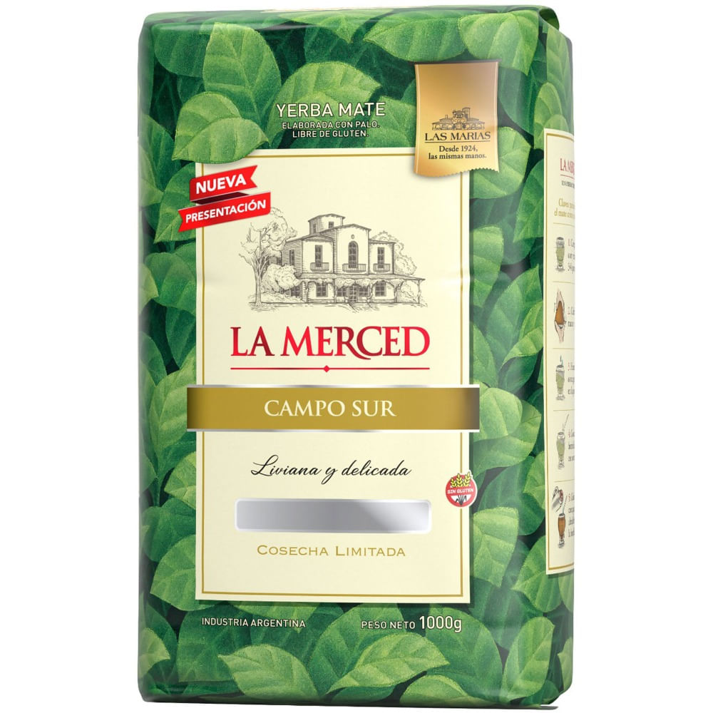 Yerba mate La Merced Campo Sur 1 kg