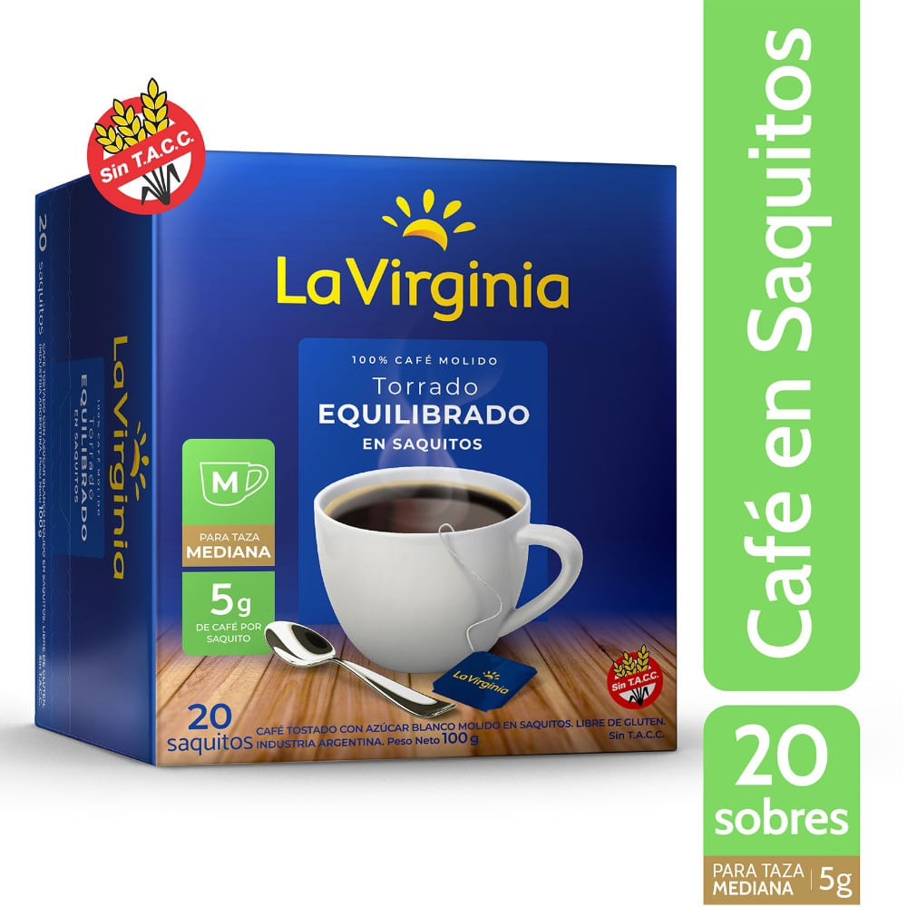 Café en saquitos La Virginia caja x 20 uni