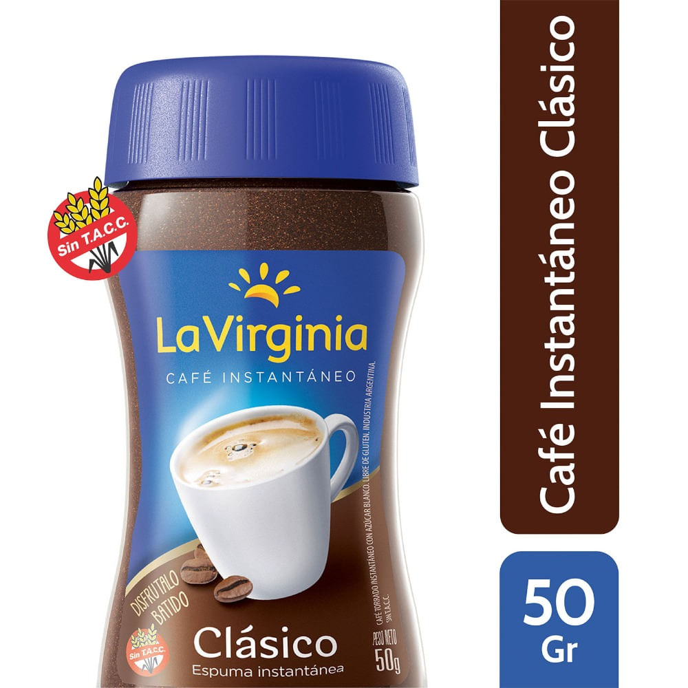 Café instantáneo clásico La Virginia 50 g.