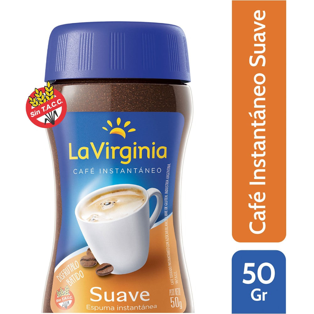 Café instantáneo suave La Virginia 50 g.