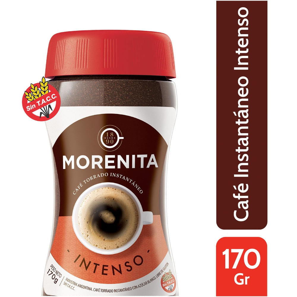 Café instantáneo Morenita frasco 170 g.