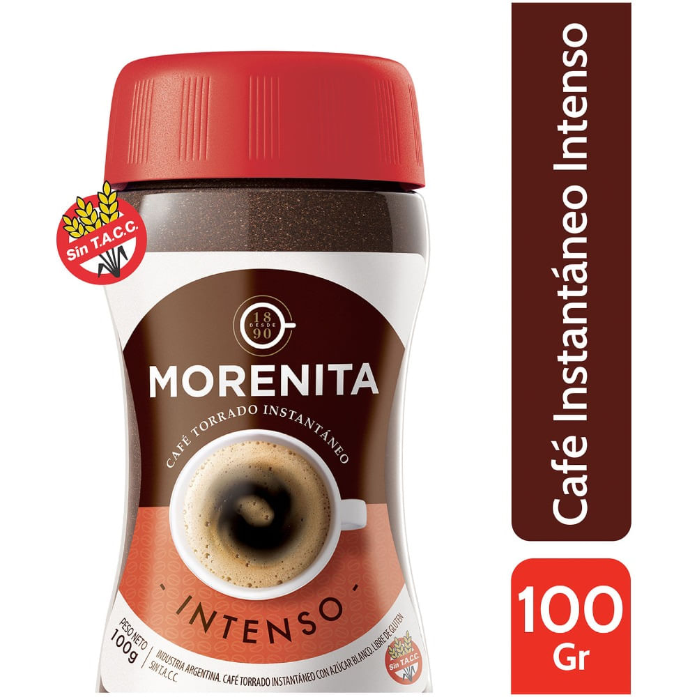 Café instantáneo Morenita frasco 100 g.