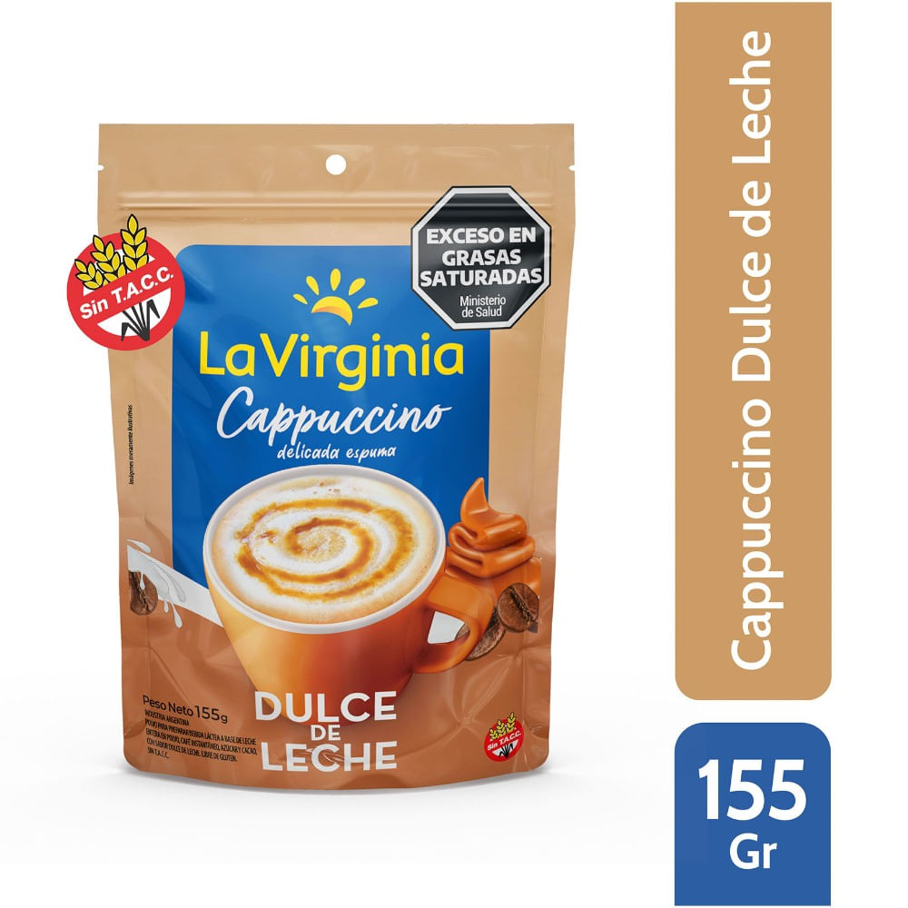 Cappuccino La Virginia dulce de leche dp 155 g.