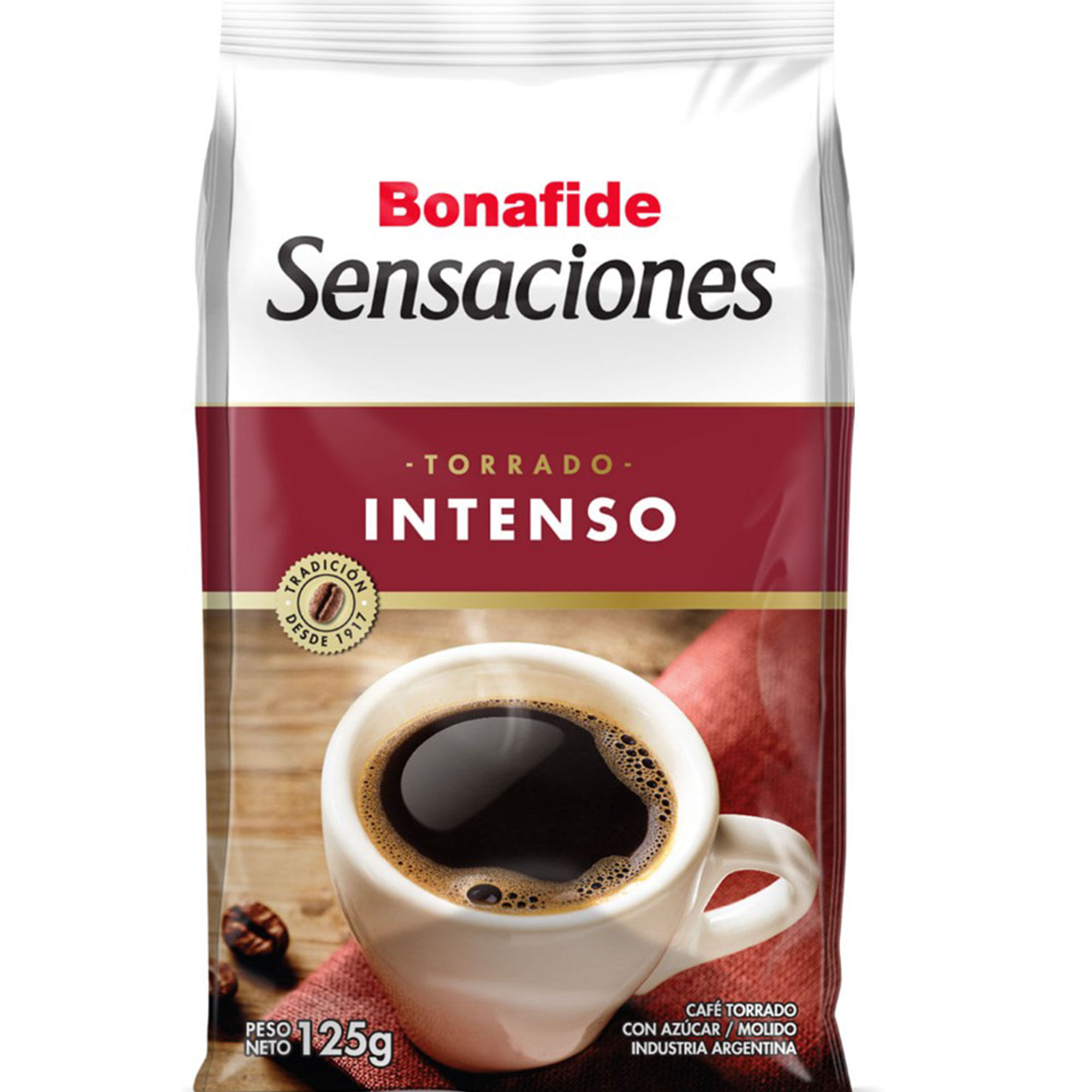 Café molido torrado intenso Bonafide Sensaciones 125 g.