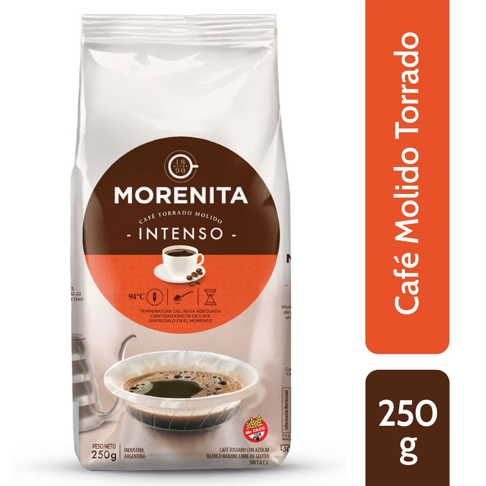 Café molido clásico la Morenita bolsa 250 g.