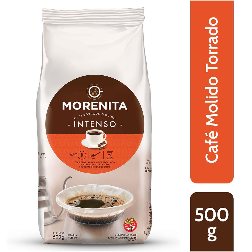 Café molido clásico la Morenita bolsa 500 g.