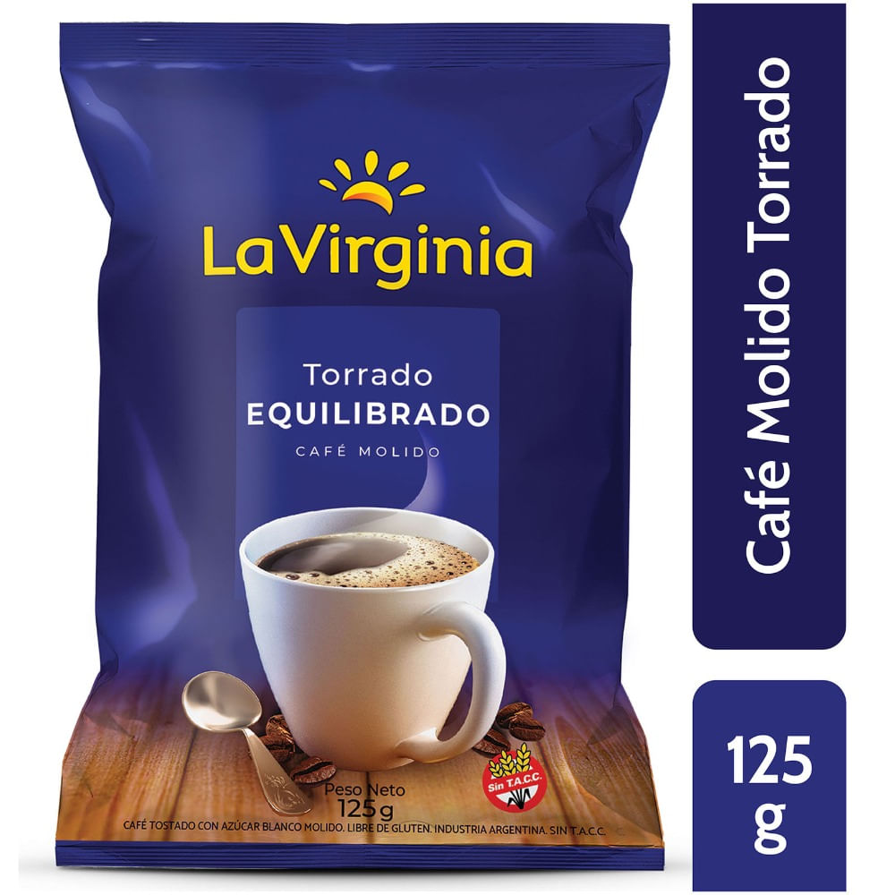 Café molido torrado La Virginia 125 g.
