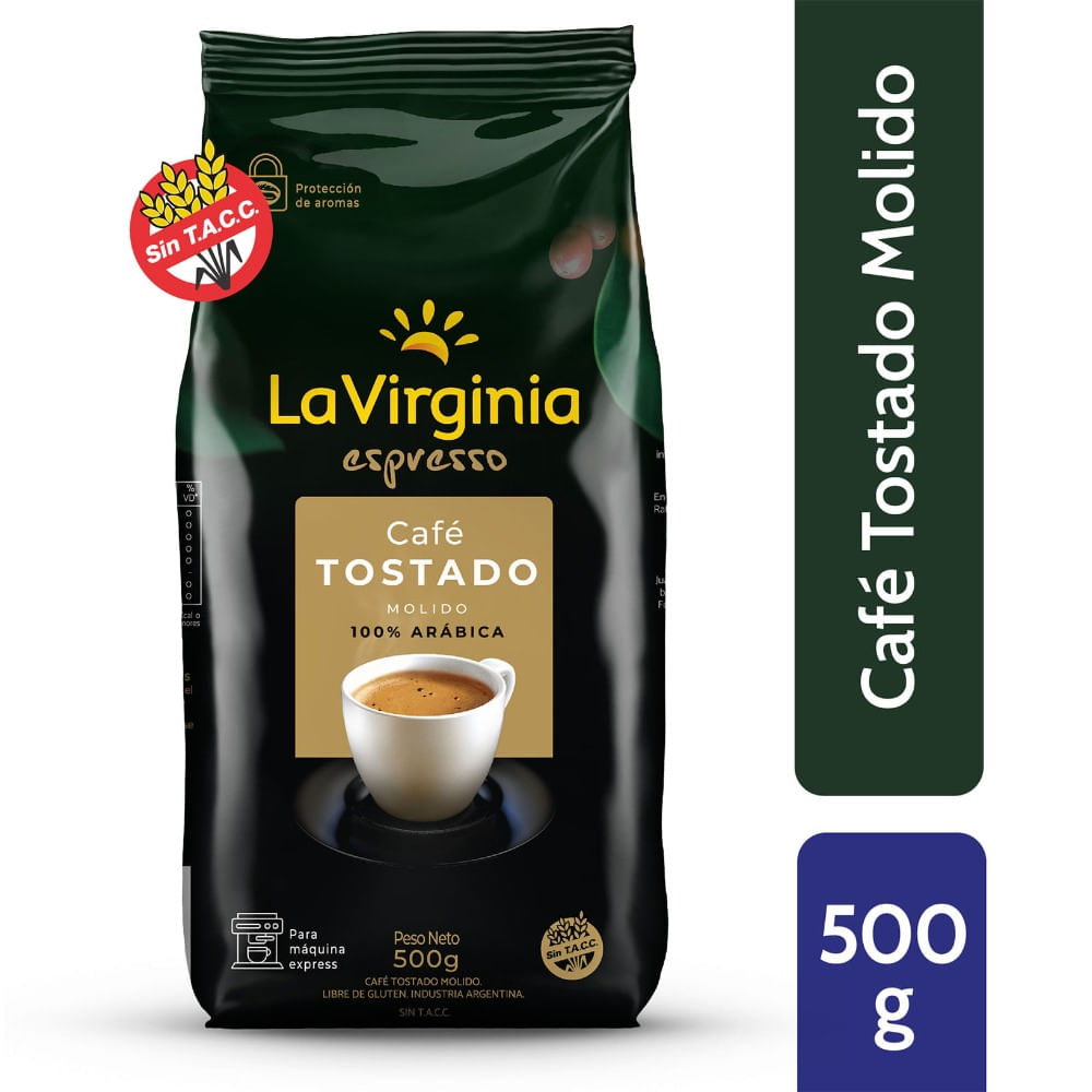 Café tostado molido La Virginia 500 grs