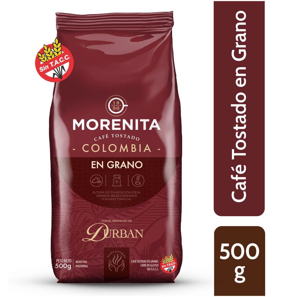 Café en grano Morenita tostado Colombia 500 g.