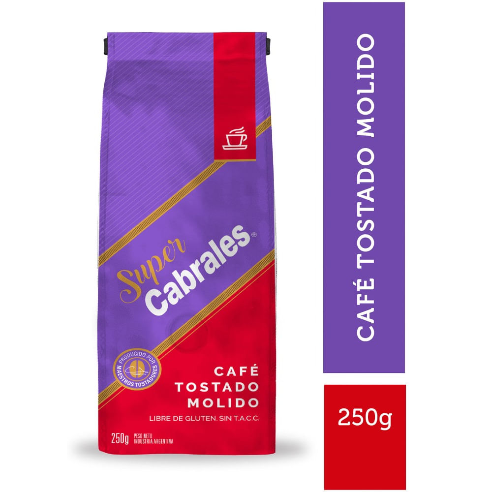 Café molido tostado super Cabrales 250 grs