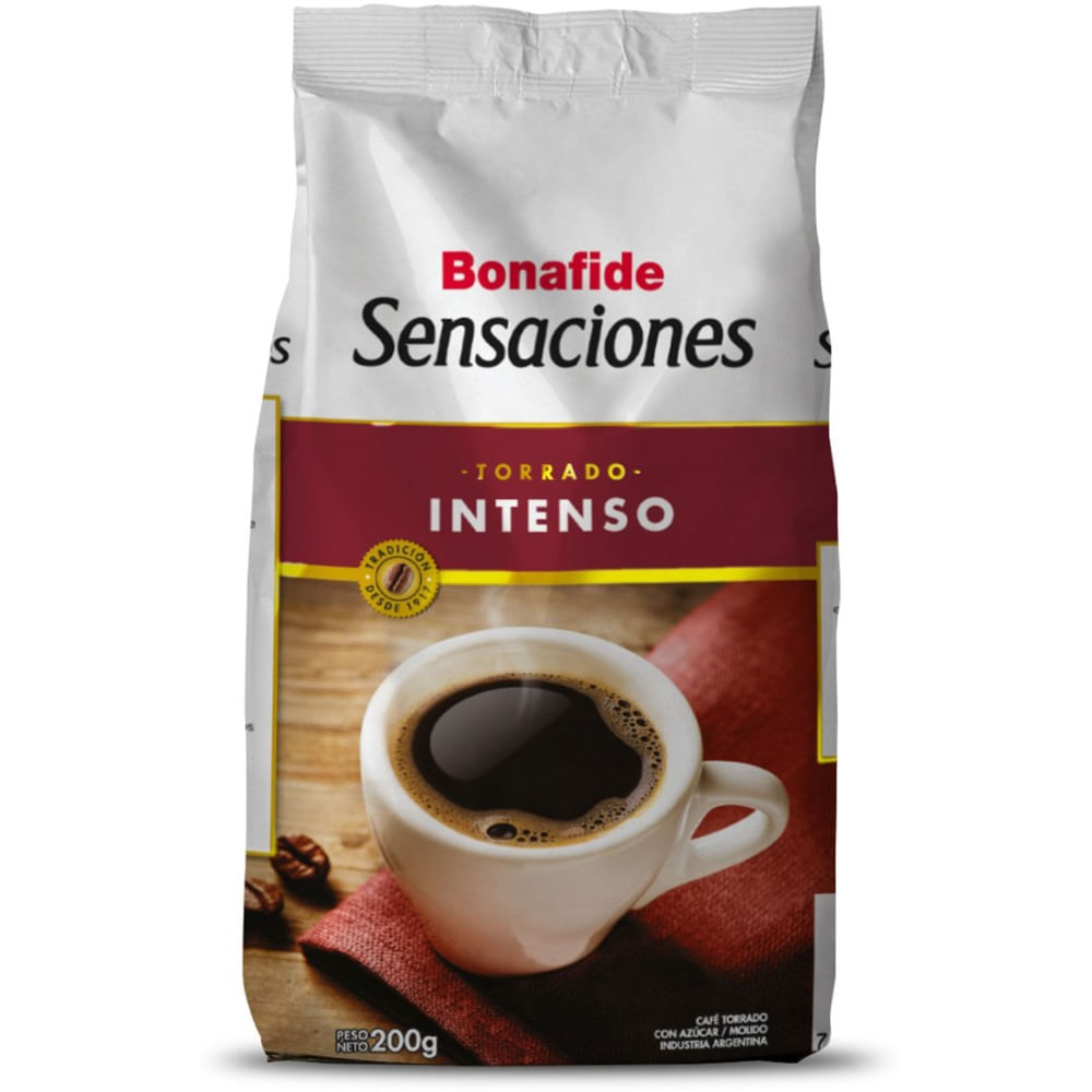 Café molido torrado Bonafide Sensaciones intenso 200 grs