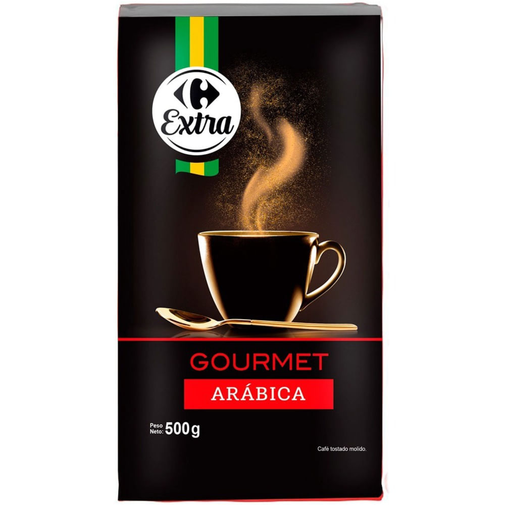 Café tostado molido gourmet Carrefour Extra 500 grs