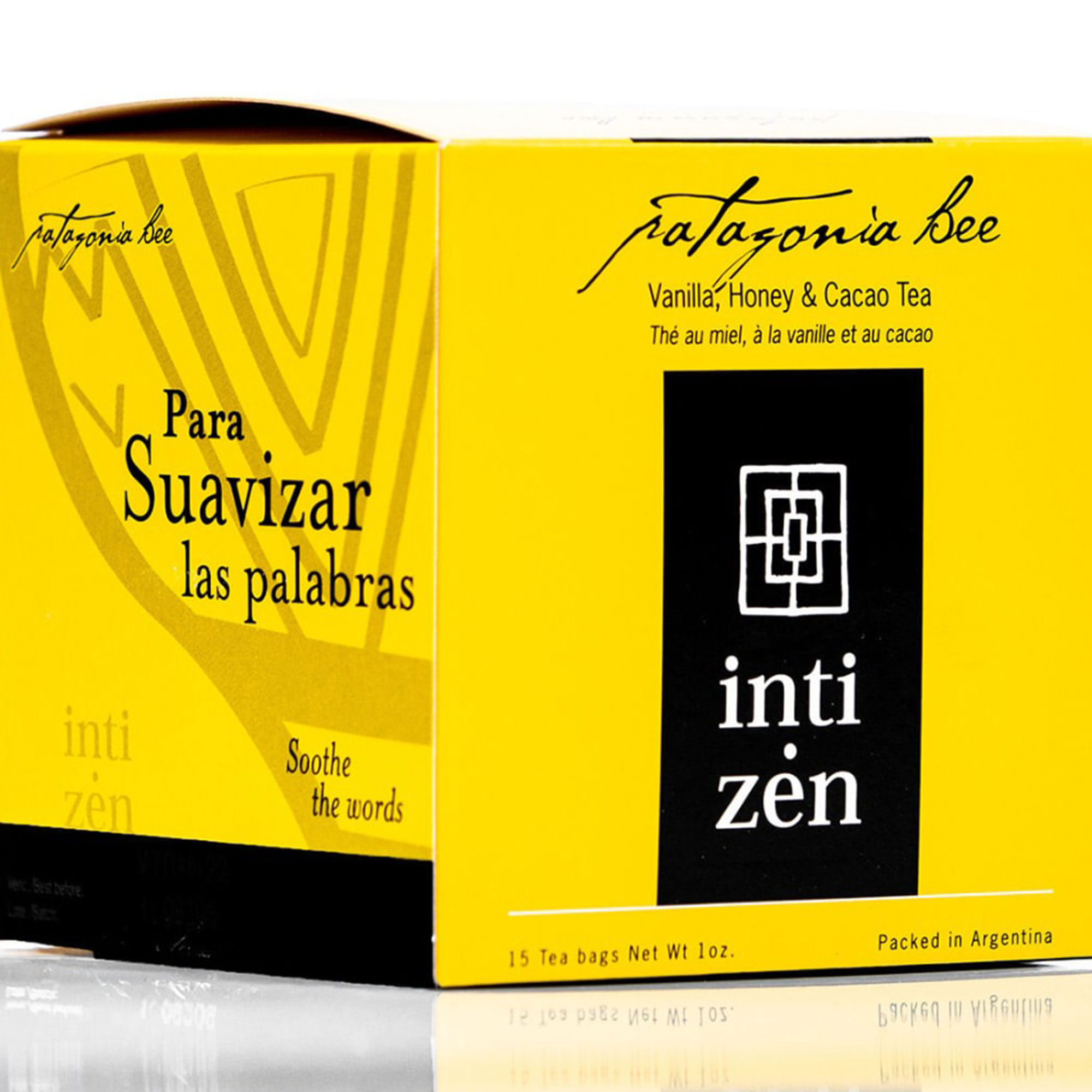 Té en saquitos Inti Zen patagonia bee vaiilla miel y cacao de té 15 u.