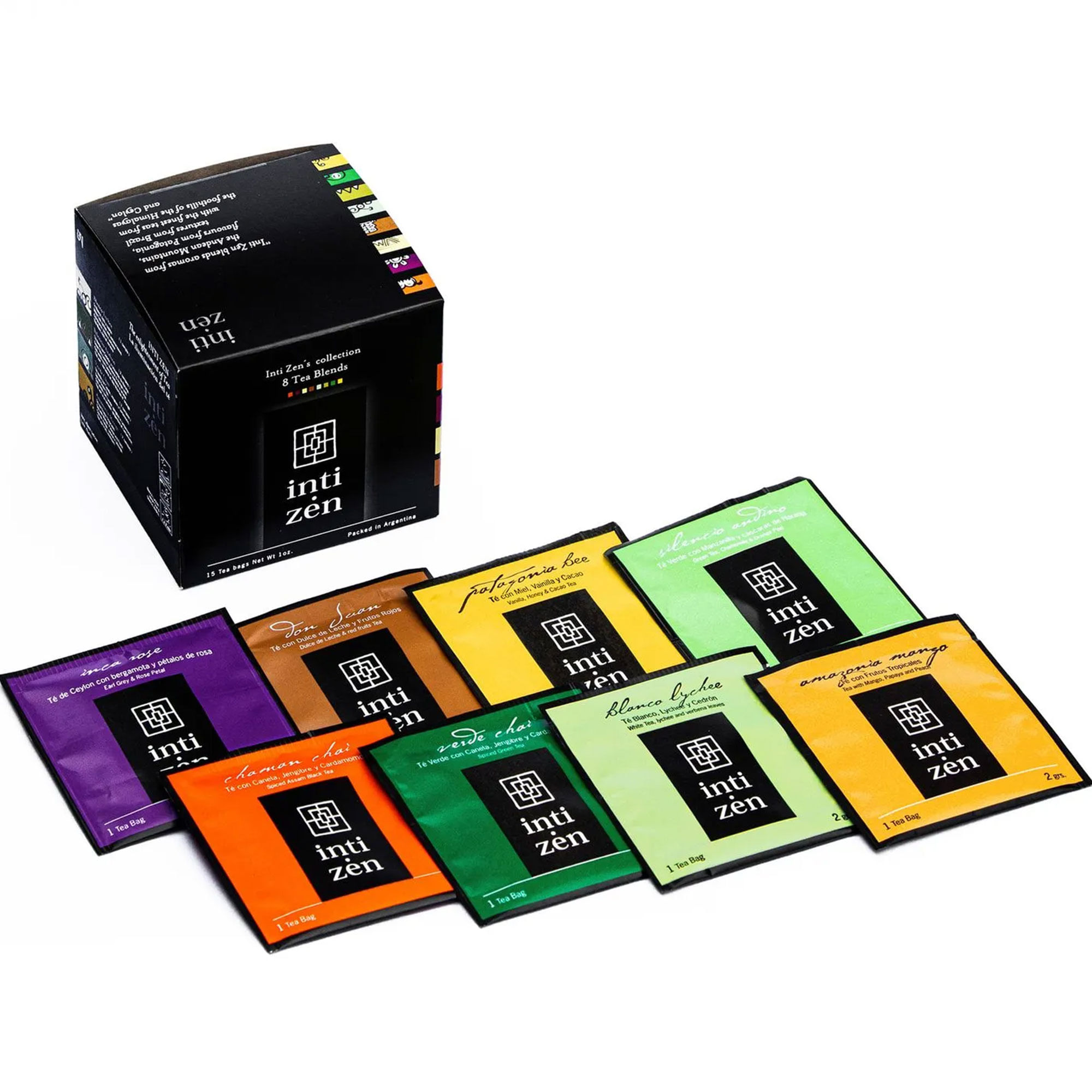 Té en saquitos Inti Zen mix 8 blends 15 u.