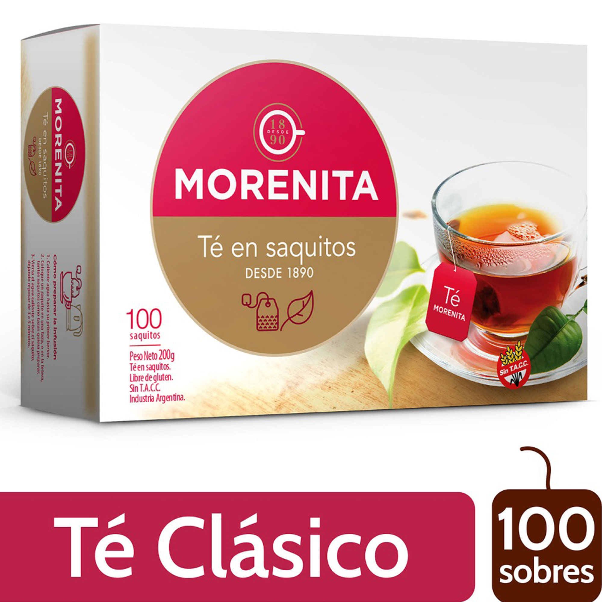 Té Morenita en saquitos la x 100 uni