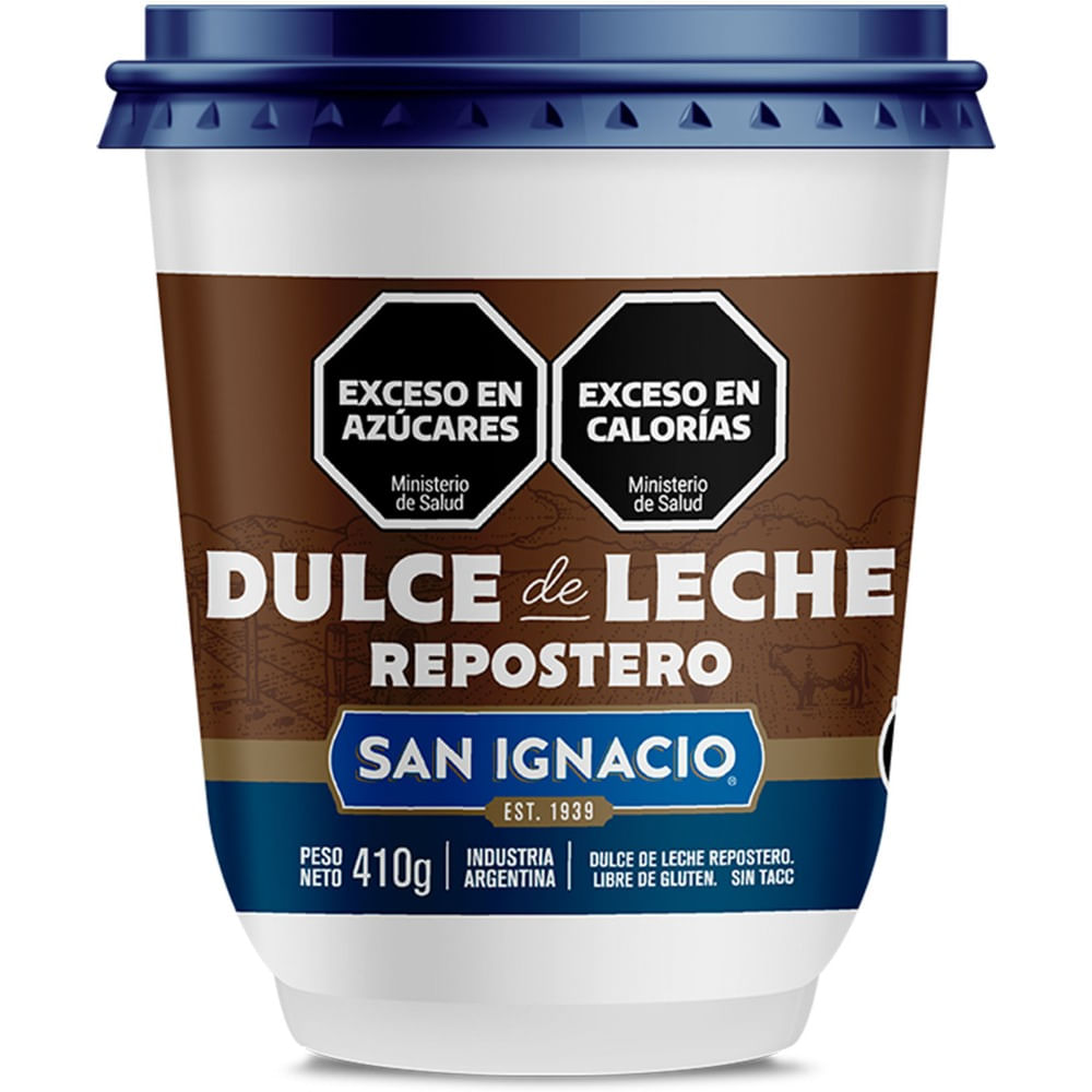 Dulce de leche repostero San ignacio en pote 410 g.