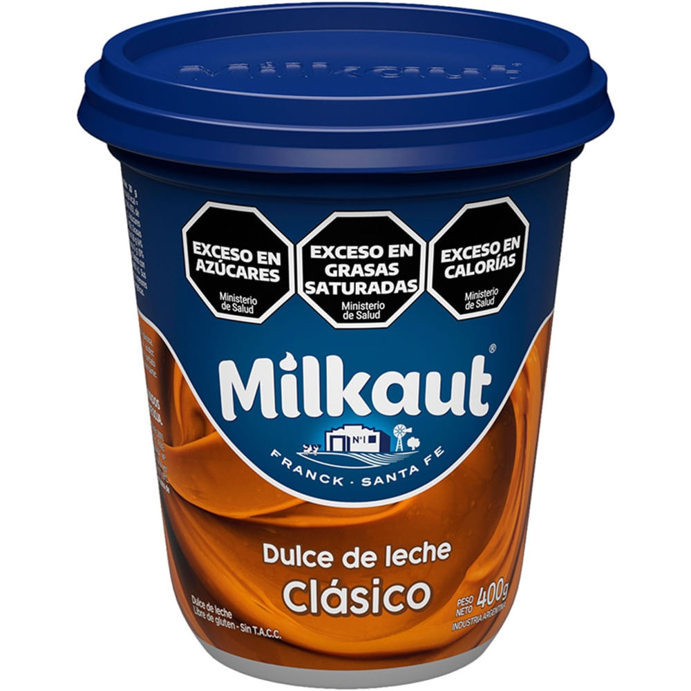 Dulce de leche Milkaut familiar en pote 400 g