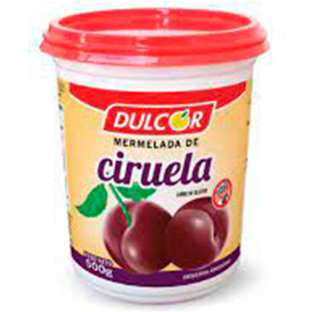 Mermelada de ciruela Dulcor en pote 500 g.