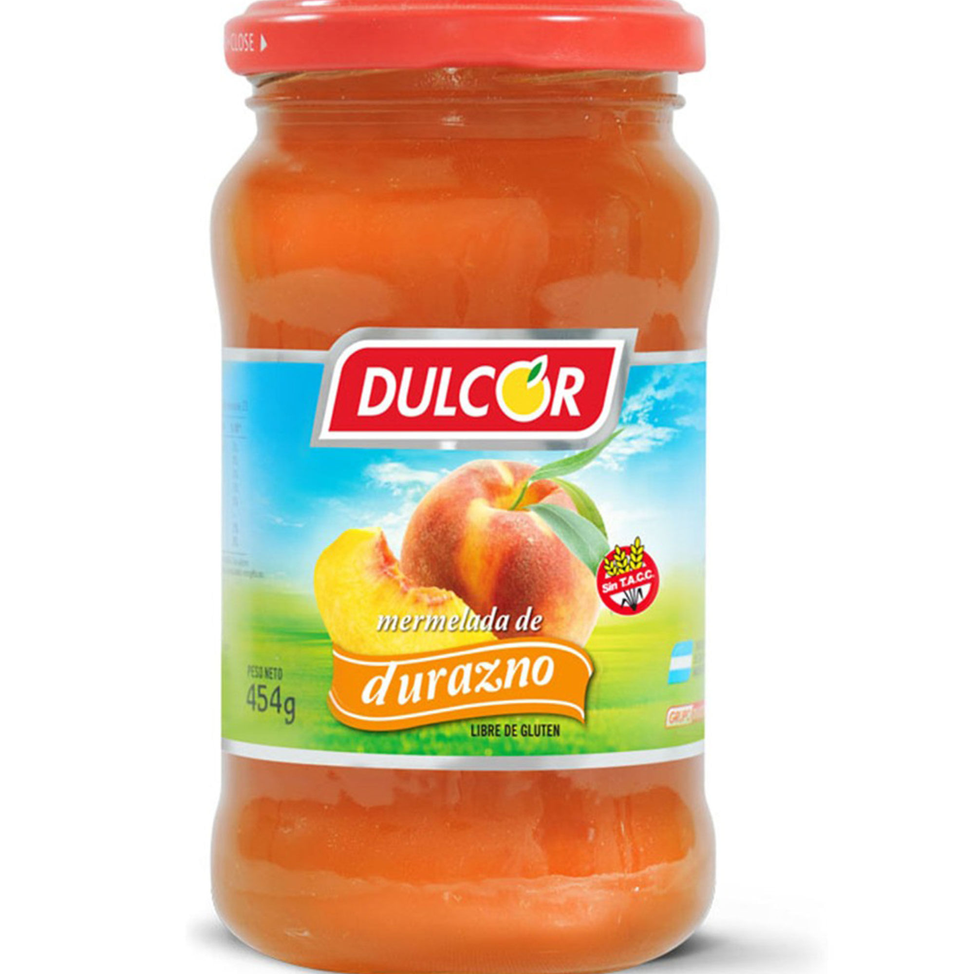 Mermelada Dulcor durazno 454 g.