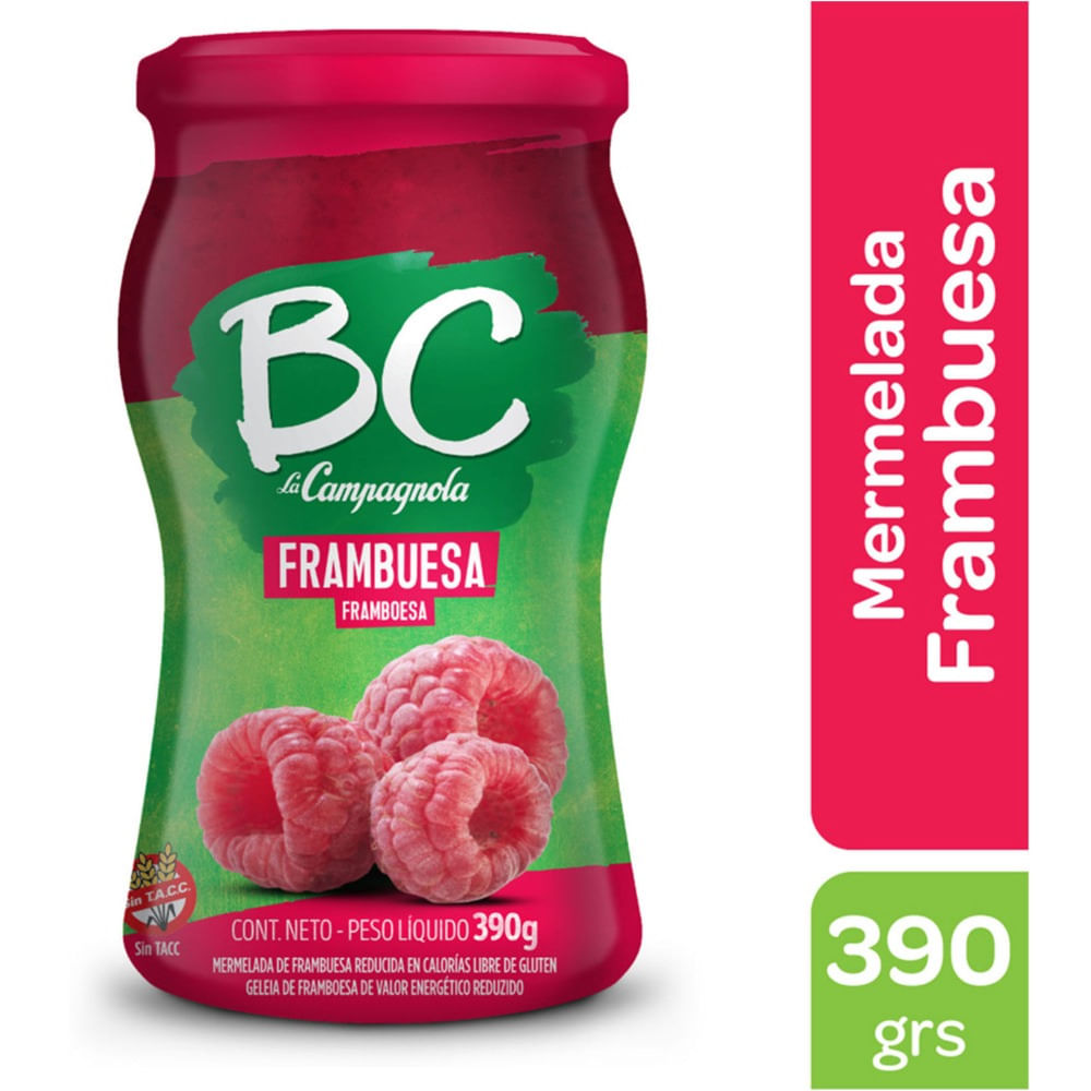 Mermelada de frambuesa BC La Campagnola 390 grs