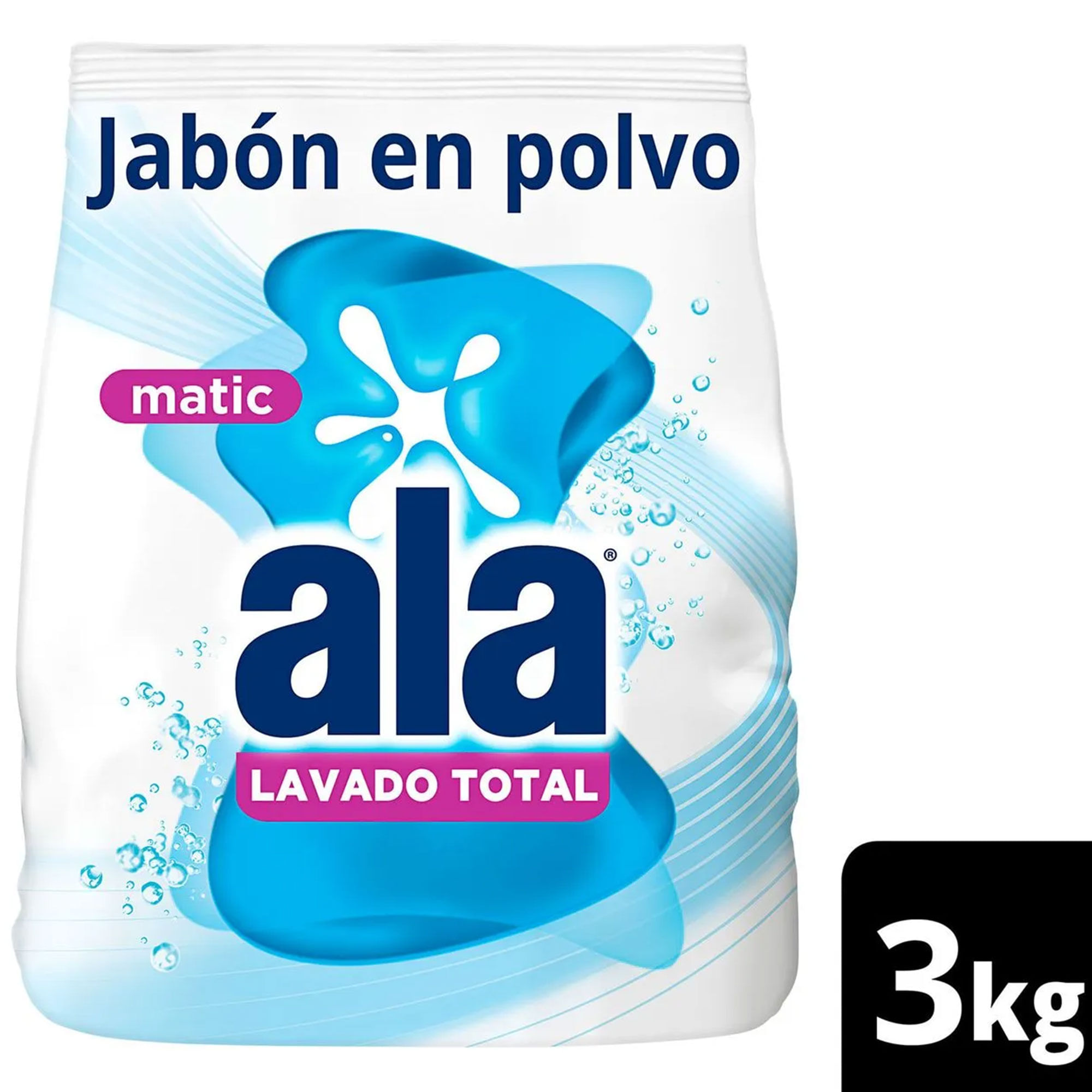 Jabón en Polvo Ala Matic Máxima Remoción 3 kg