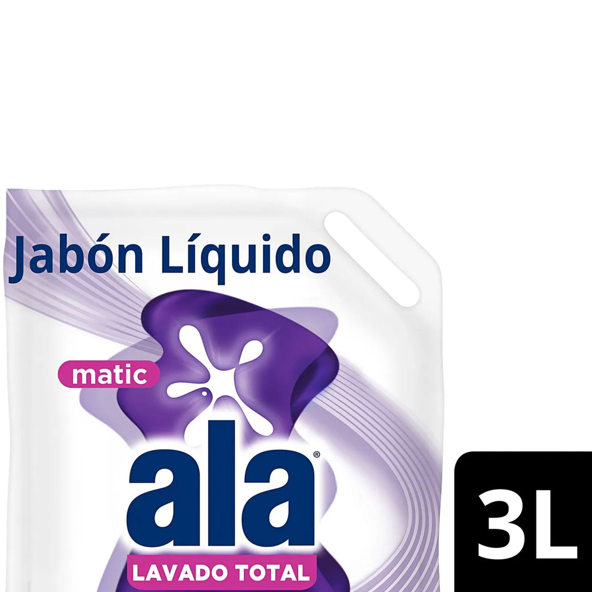 Jabón Liquido Ala Matic Toque Vivere Máxima Remoción 3 lts
