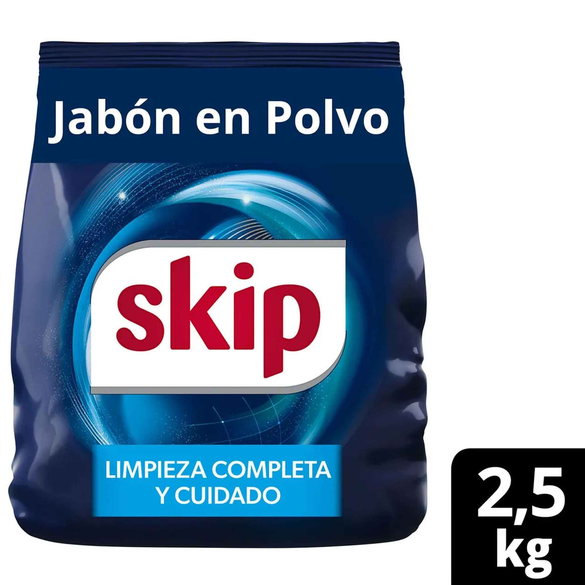 Jabón en polvo Skip Bio-Enzimas Baja espuma 2,5 Kg