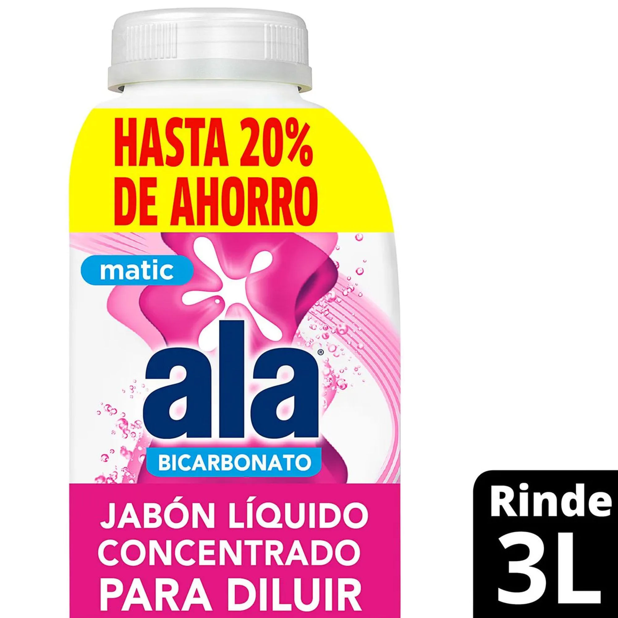 Jabón Líquido Concentrado para Diluir Ala con Bicarbonato 500 ml