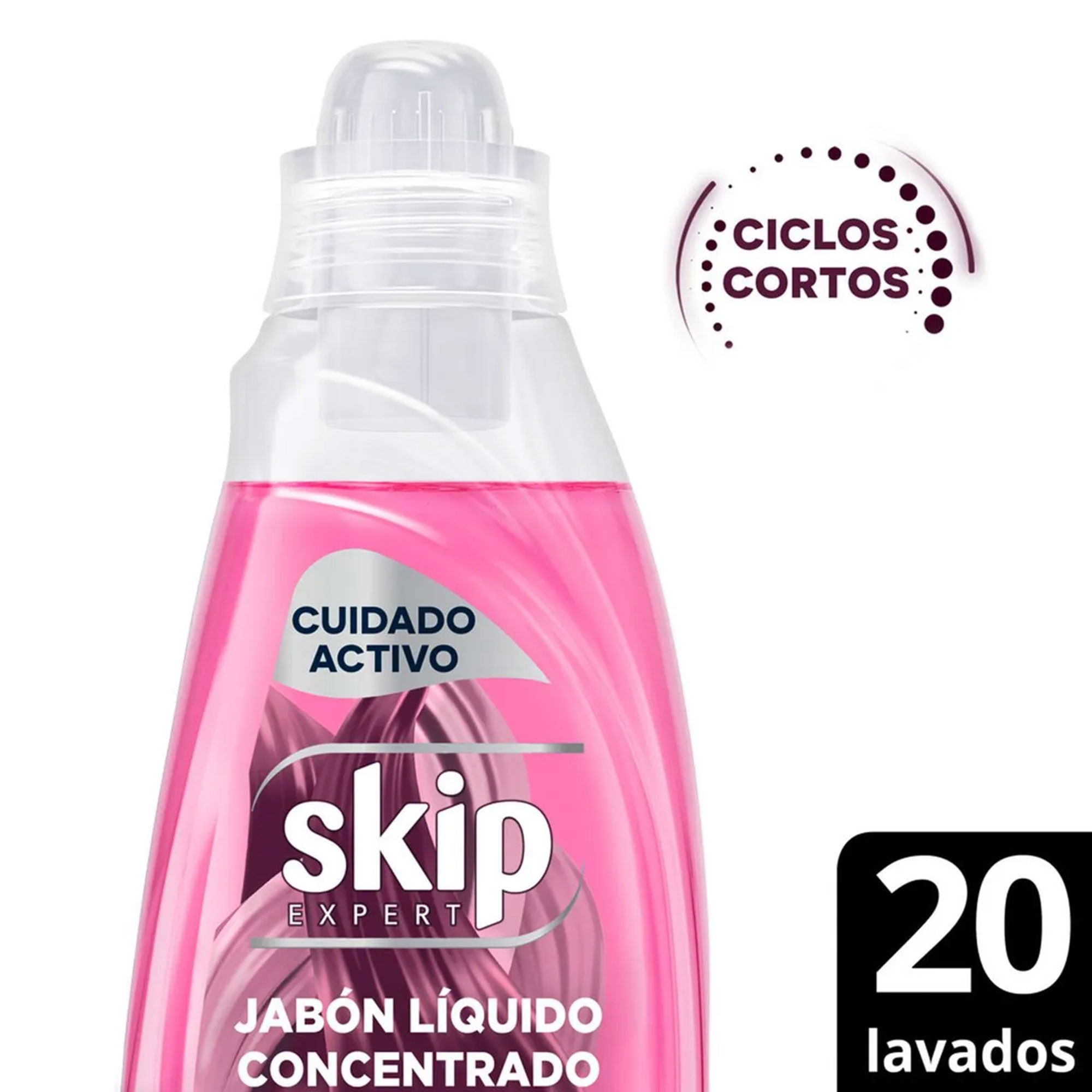 Jabón Líquido Concentrado Skip para Ciclo Corto Cuidado Activo Botella 800 ml