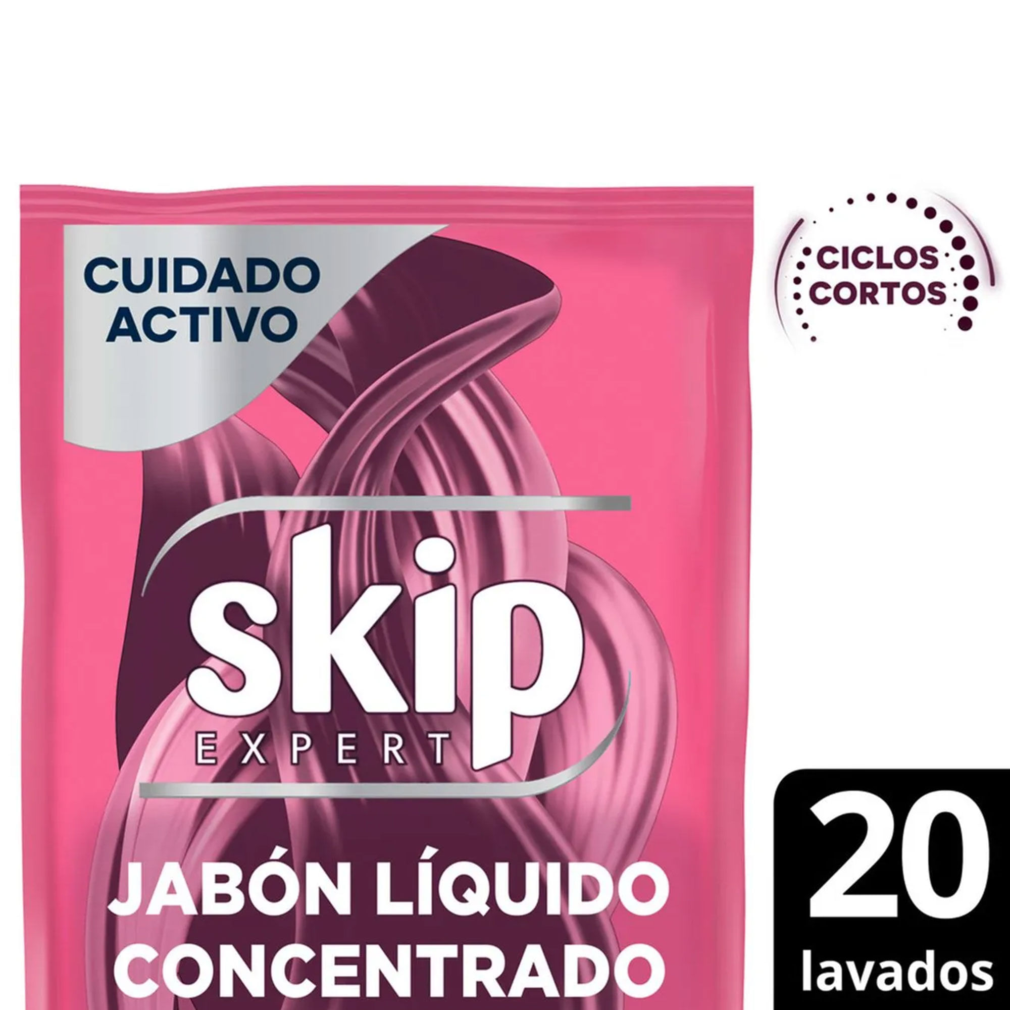 Jabón Líquido Concentrado Skip para Ciclo Corto Cuidado Activo Doypack 800 ml