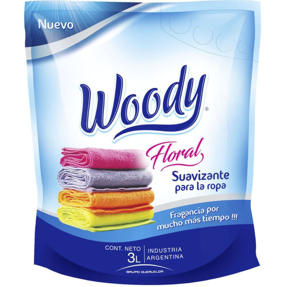 Suavizante para ropa Woody doy pack 3 l.