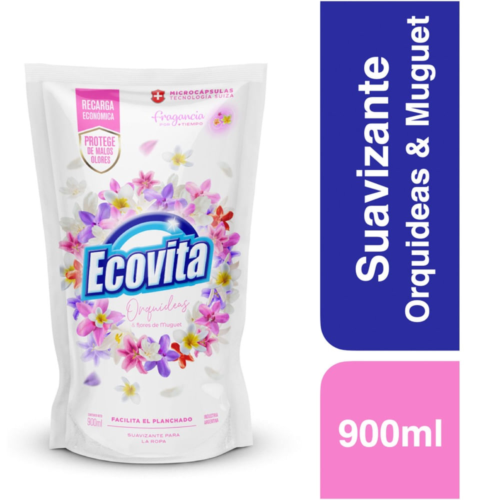 Suavizante para ropa Ecovita orquideas y muguet 900 cc.