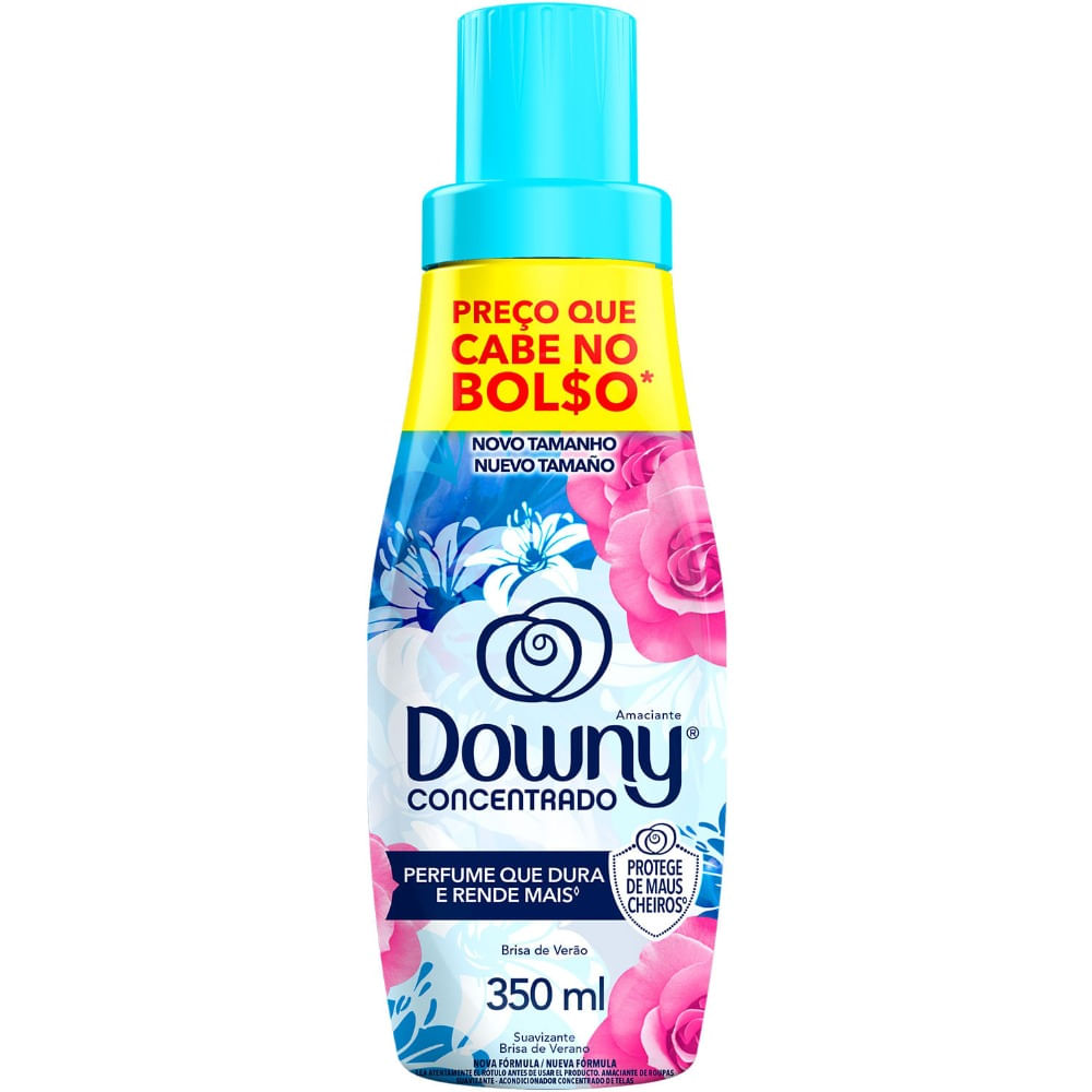 Suavizante concentrado Downy brisa de verano en botella 350 ml