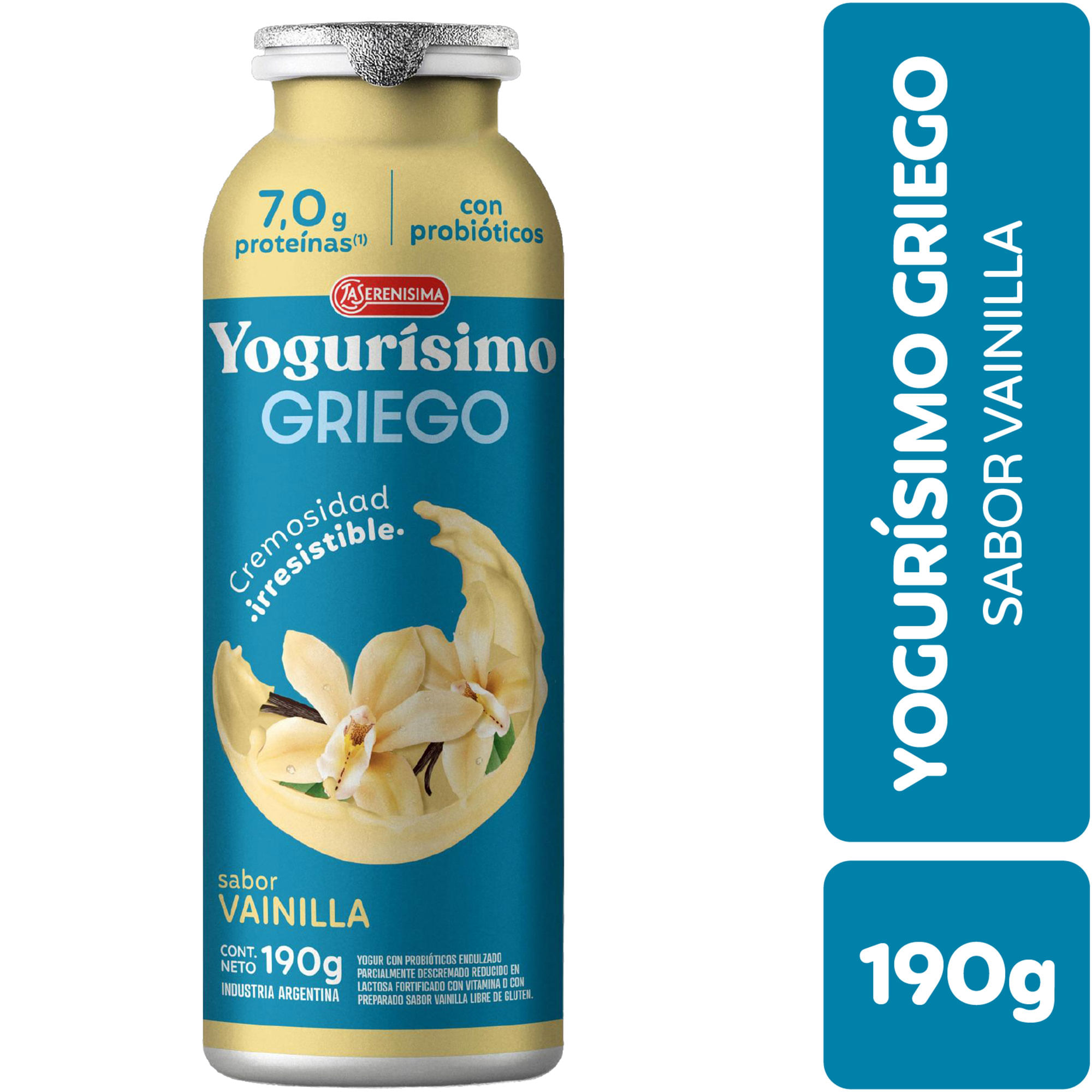 Yogur griego bebible Yogurisímo sabor vainilla 190 grs
